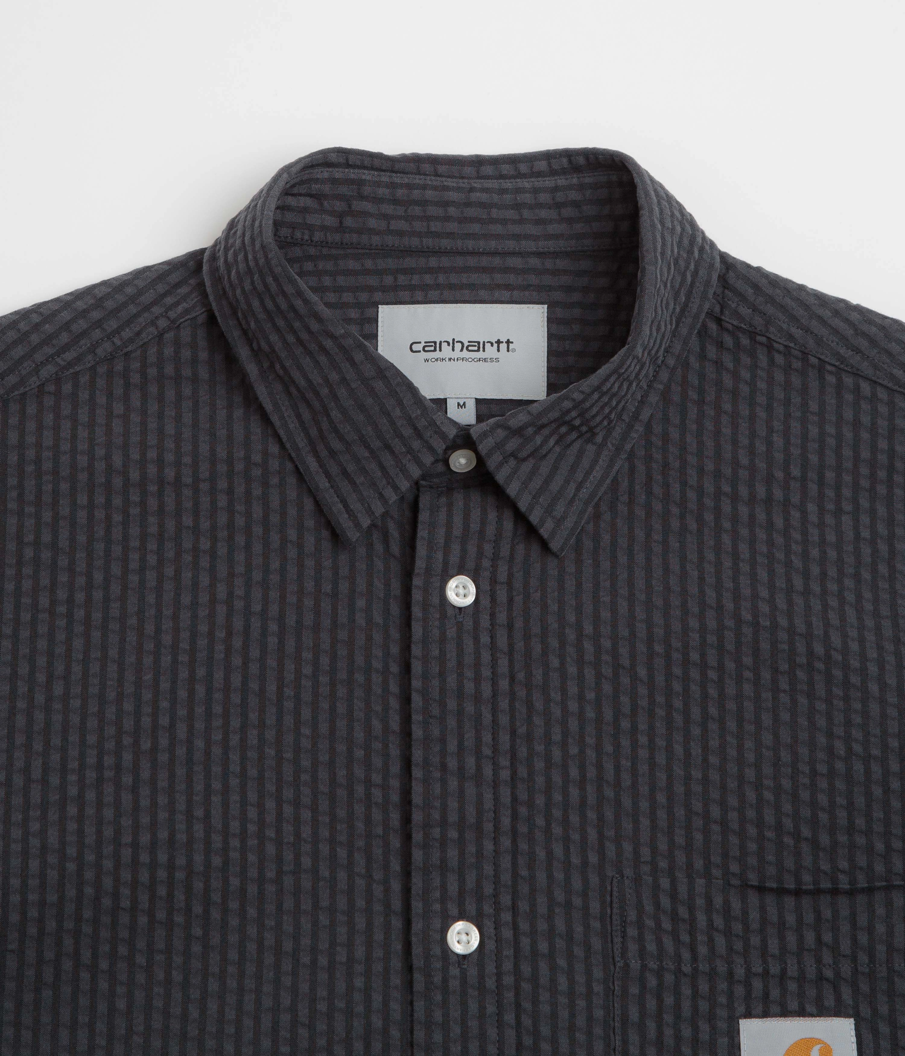 Carhartt Toland Shirt - Toland Stripe / Black Tailored Silhouette Twill Weave