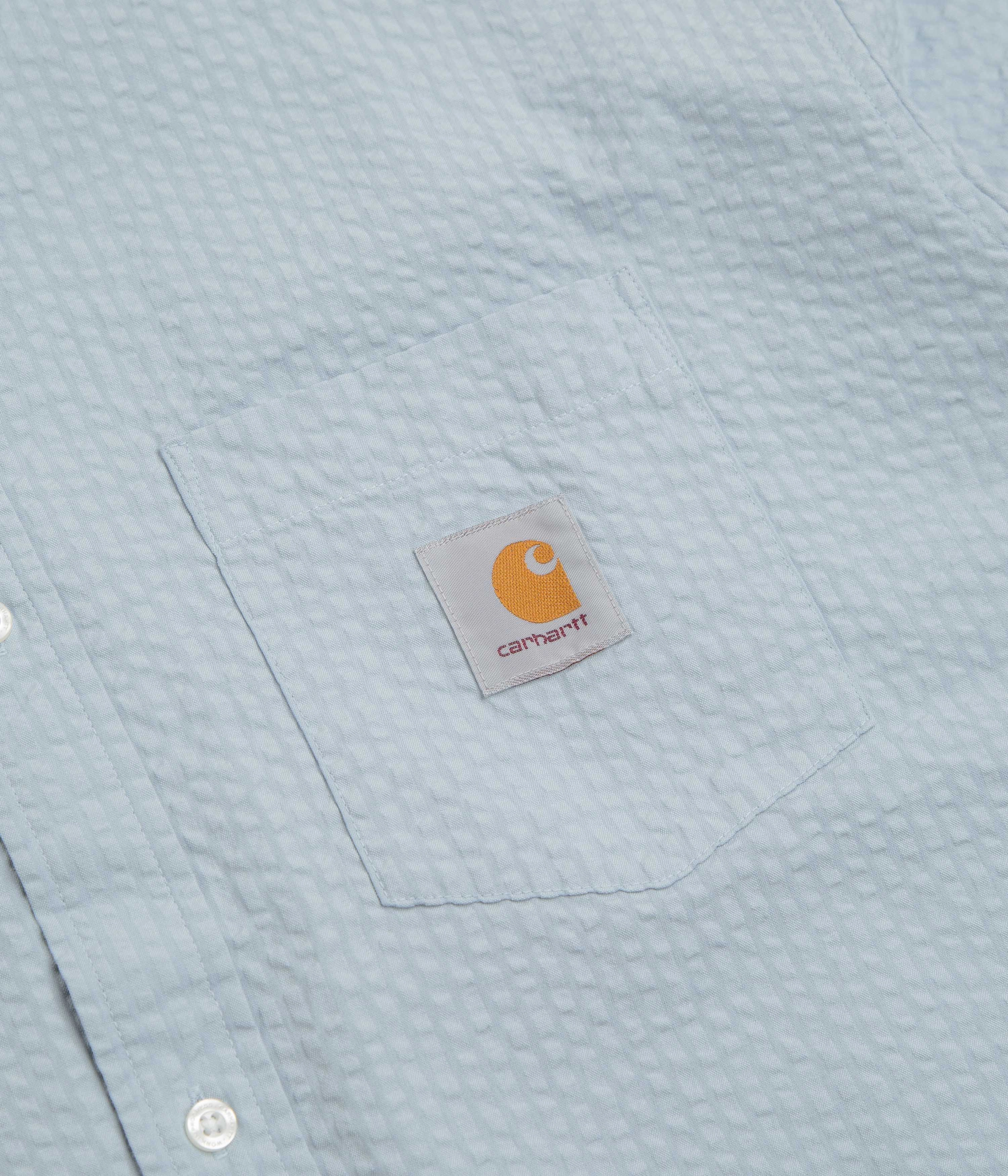 Carhartt Toland Shirt - Toland Stripe / Blue Fog Fitted Design