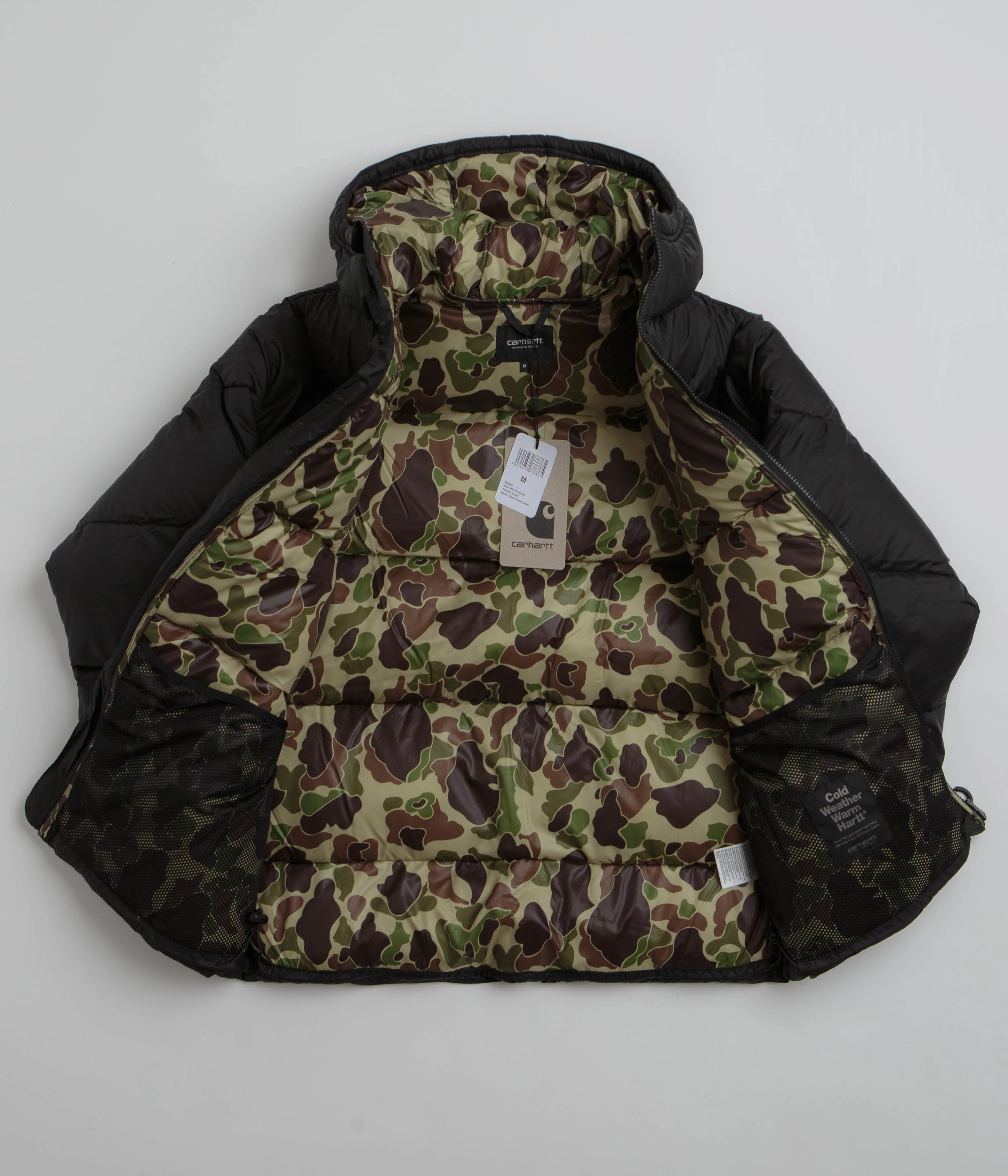 Carhartt Toronto Jacket - Black / Camo Duck / Green Advantage Softshell Fabric