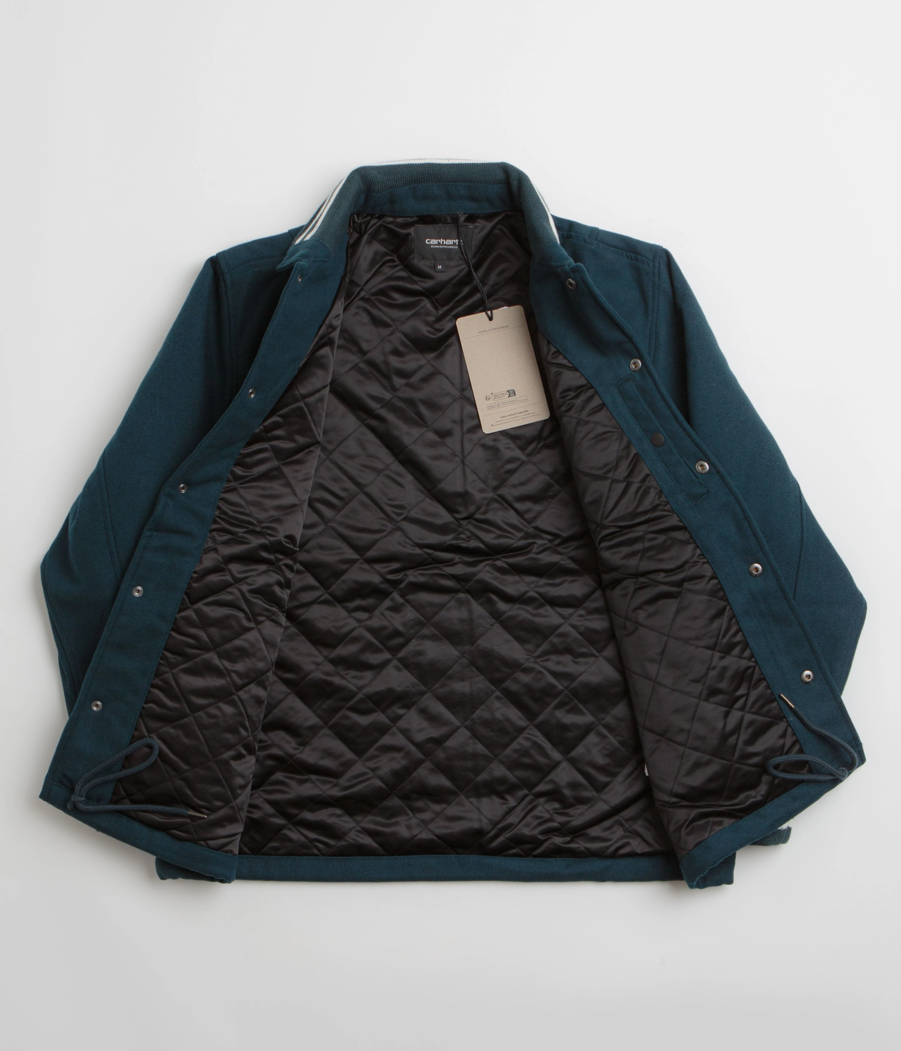 Carhartt Wool Coach Jacket - Deep Lagoon / Wax suitable for night wear