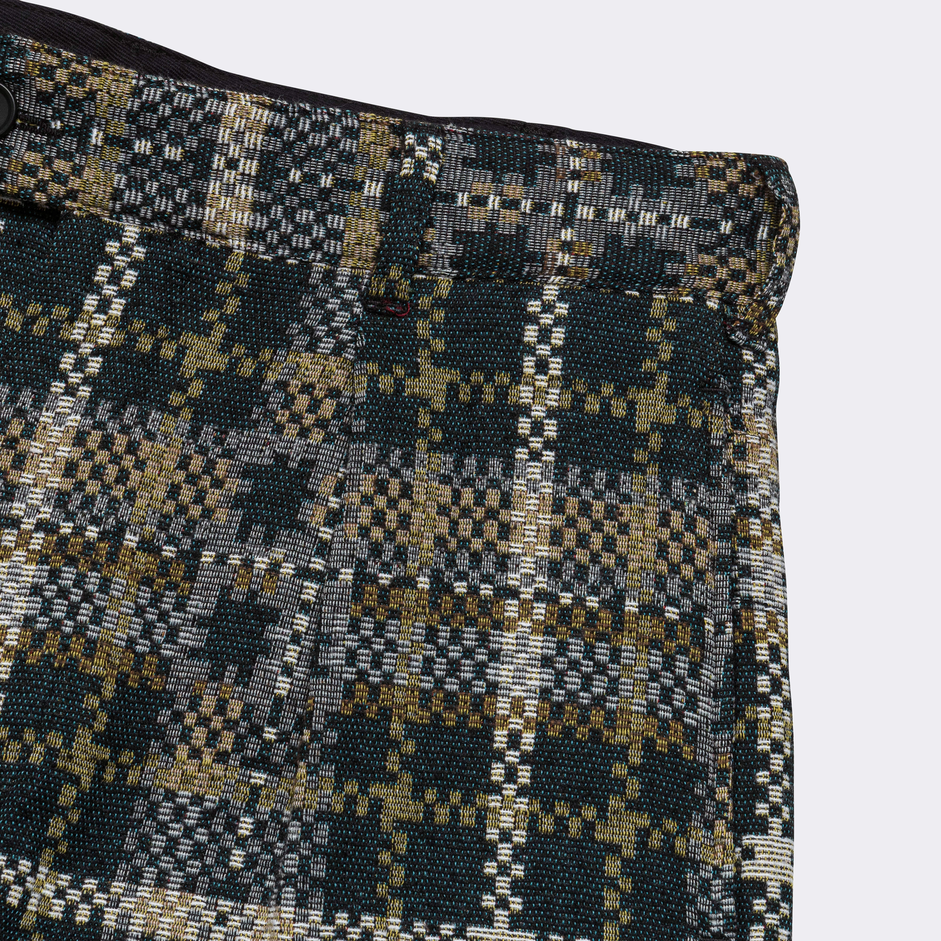 Carlyle Pant - Black/Tan Cotton Acrylic Old Plaid Perfect Pair SecureCargoPockets