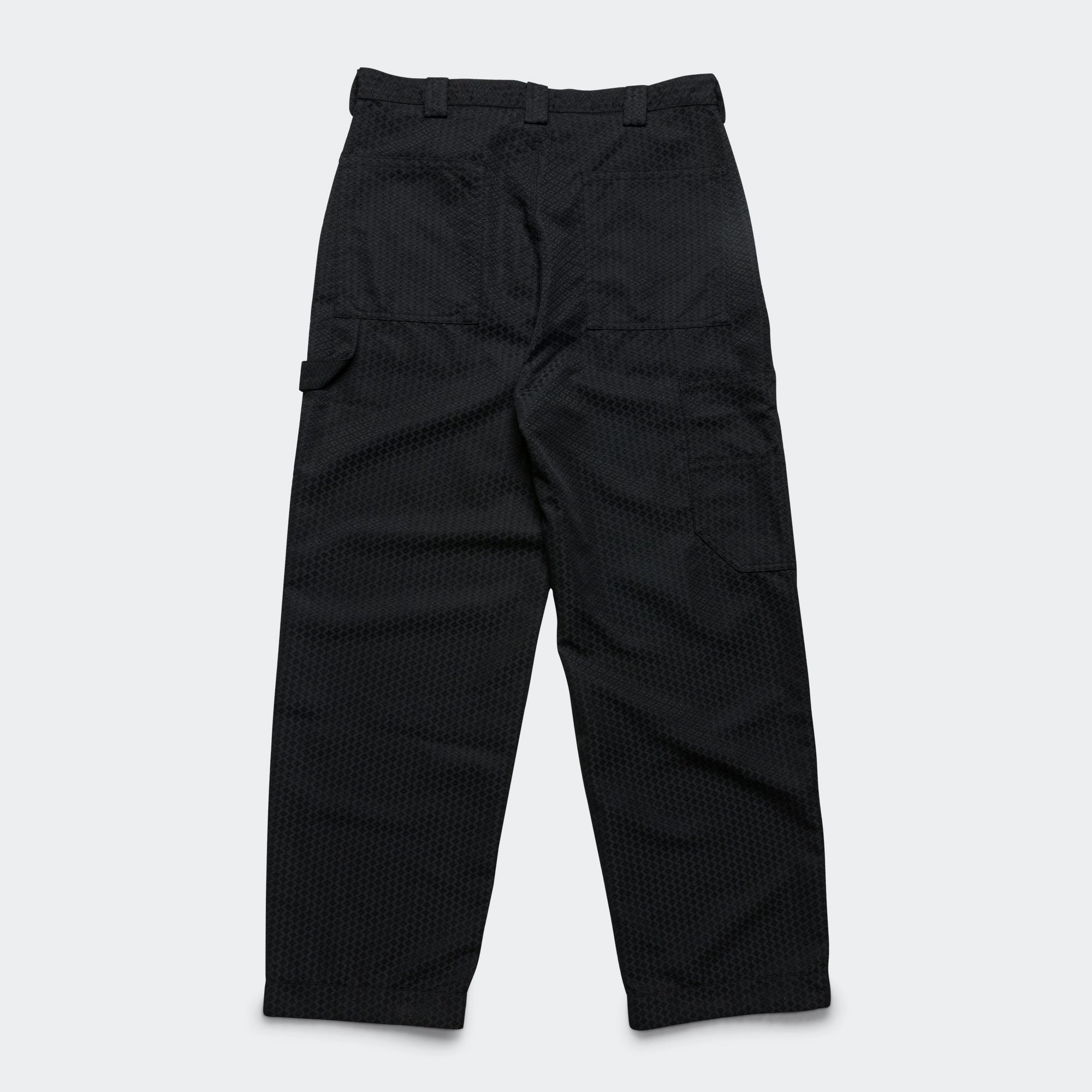 Carpenter Pant - Black Japanese Dyed Jacquard Fashionable Appeal
