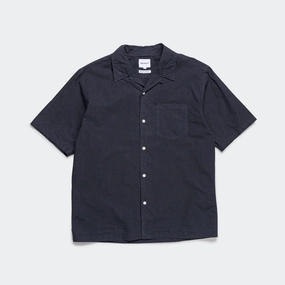 Functional Fashion holiday season Carsten Cotton Tencel Shirt - Dark Navy