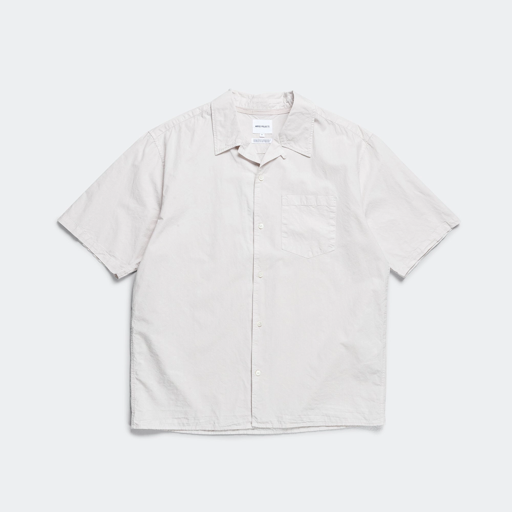 Gym Companion High-End Look Carsten Cotton Tencel Shirt - Marble White