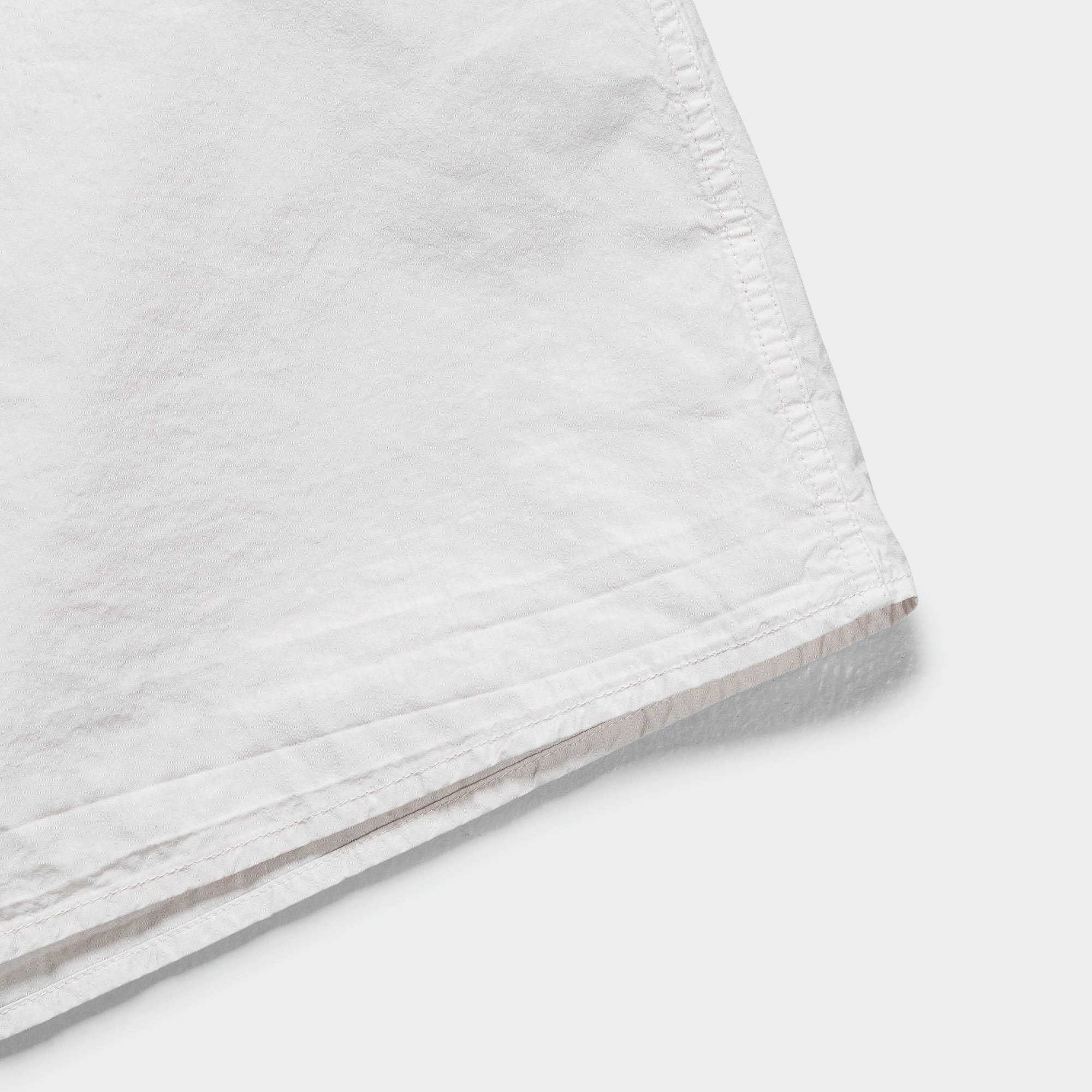 Carsten Cotton Tencel Shirt - Marble White Contemporary Fashion Layered Sleeve Cuffs