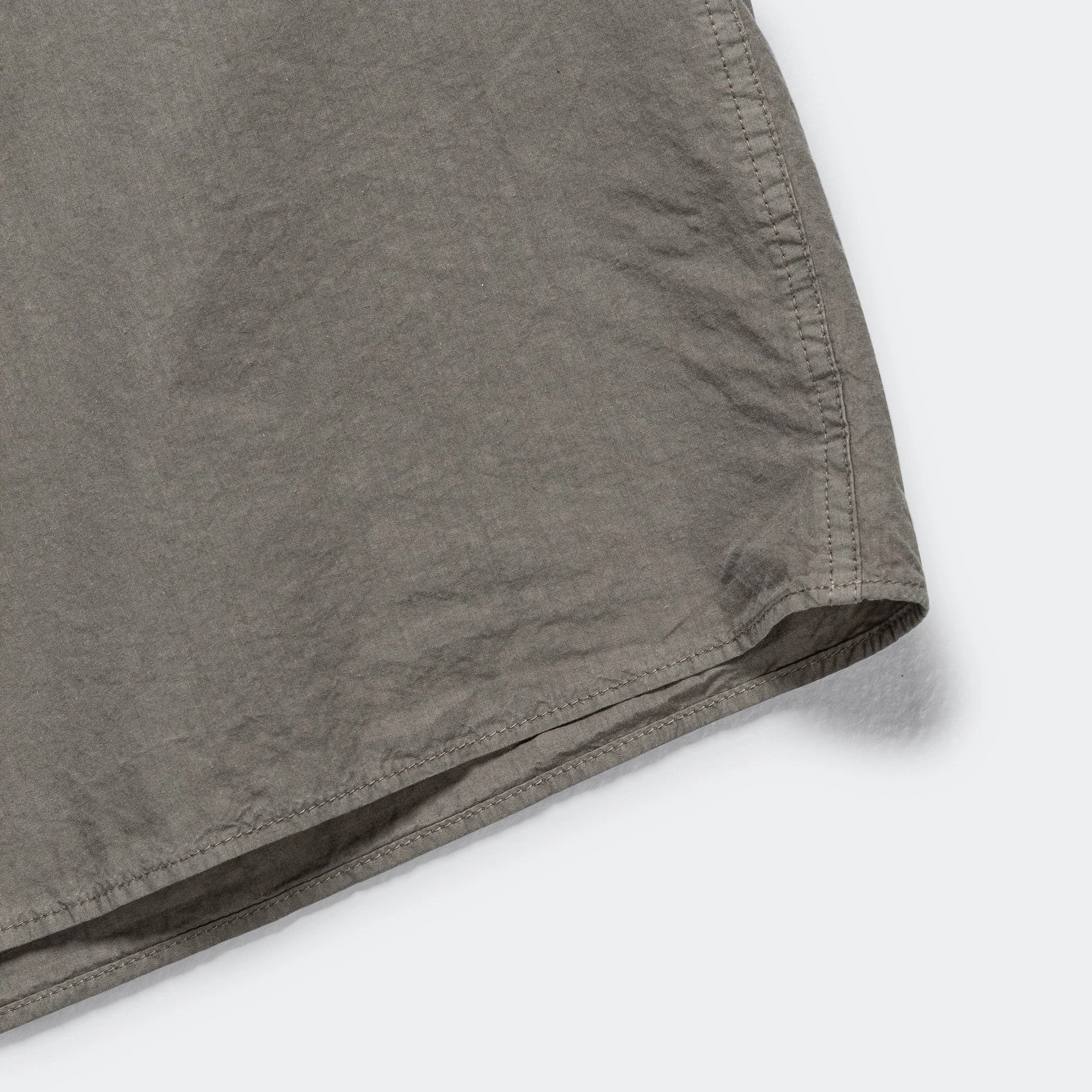 Carsten Cotton Tencel Shirt - Mid Khaki Non Restrictive Armhole