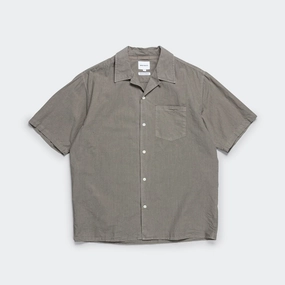 Carsten Cotton Tencel Shirt - Mid Khaki Smooth zipper closure Gift Idea