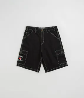 Cash Only Athletics Denim Shorts - Washed Black two piece outfit