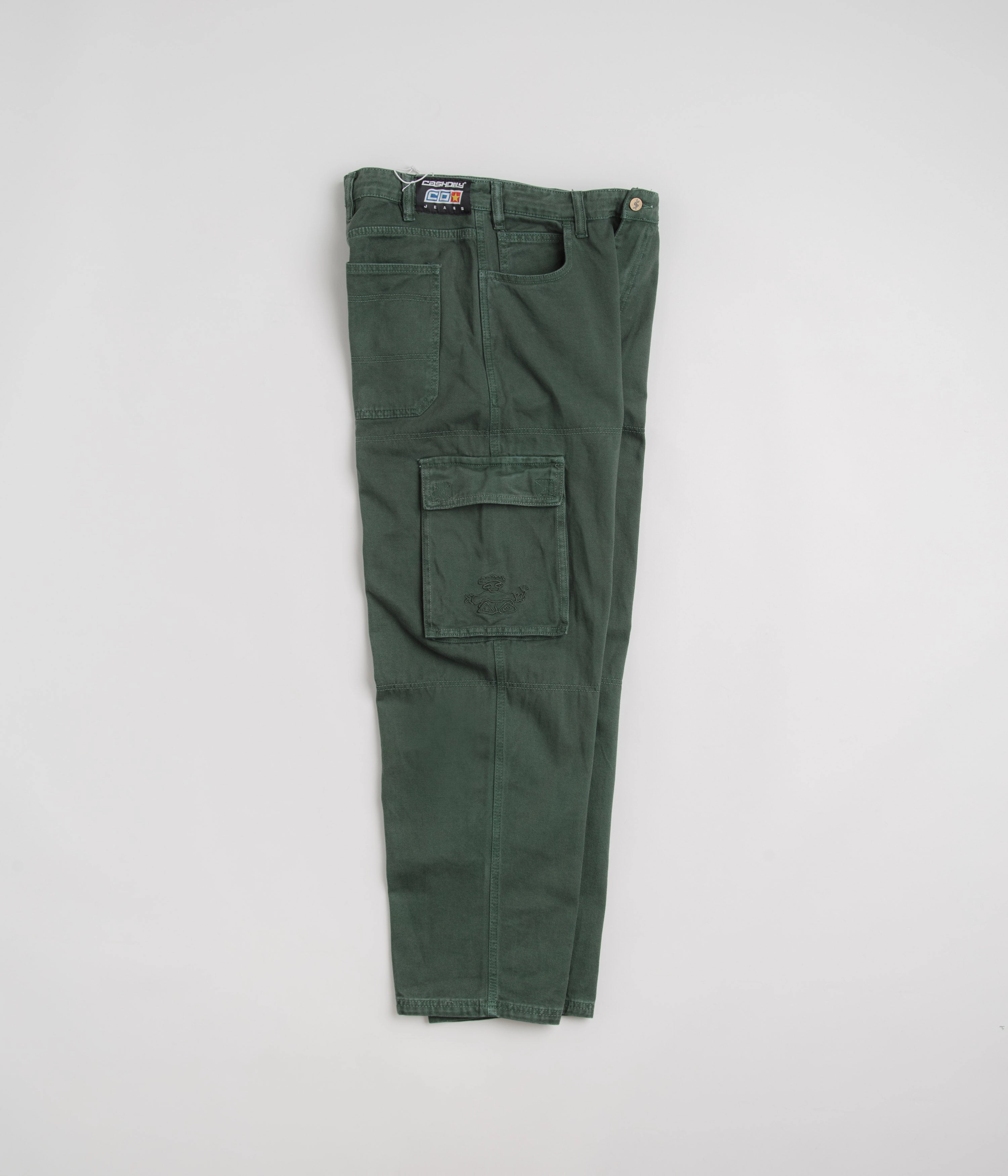 Relaxed Look Cash Only Aleka Cargo Jeans - Green