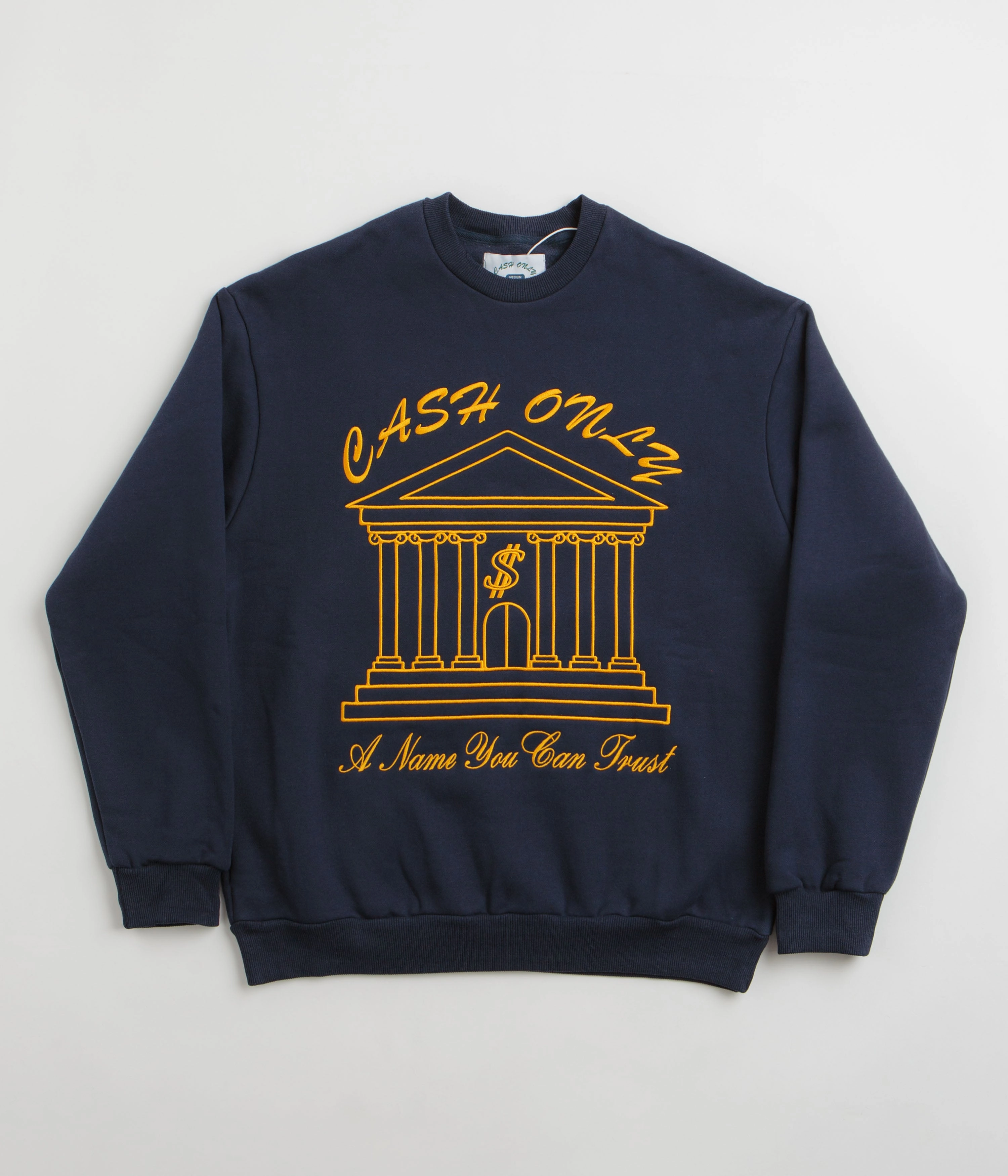 Product Innovation Go-to Wear Cash Only Bank Crewneck Sweatshirt - Deep Navy