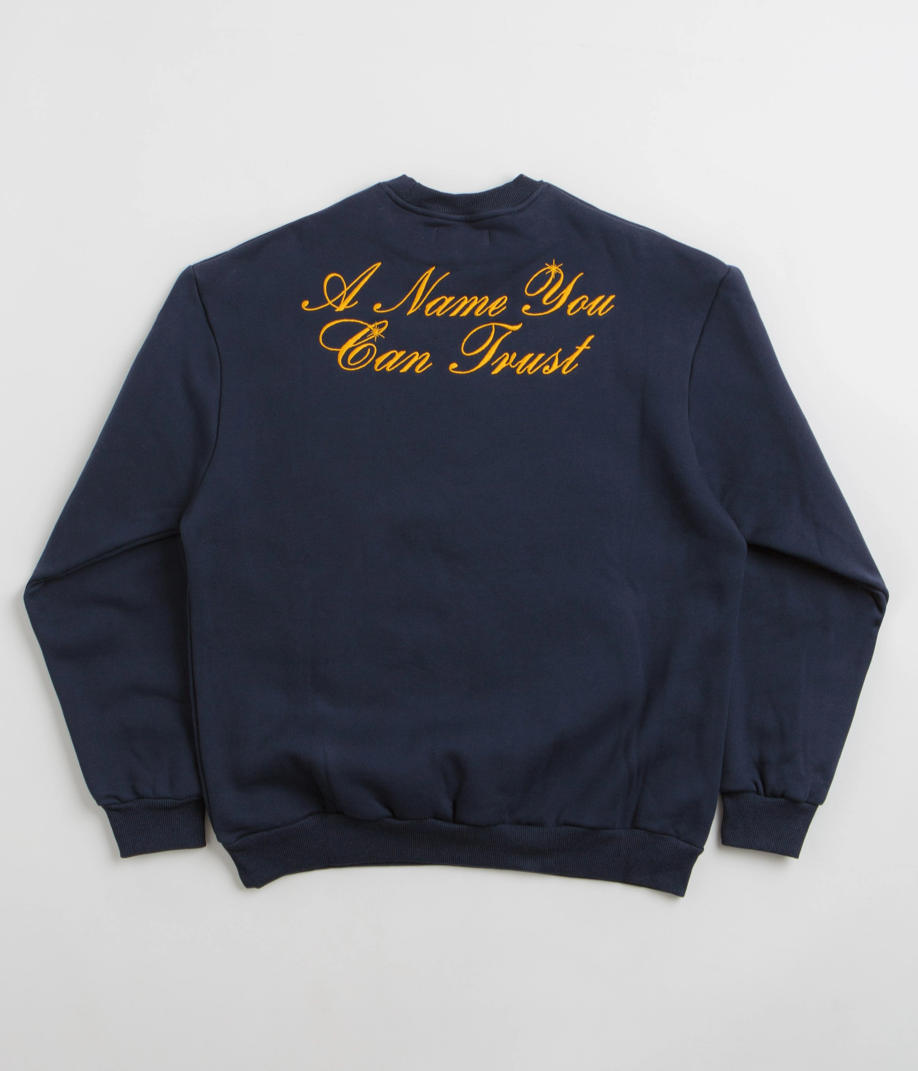 Cash Only Bank Crewneck Sweatshirt - Deep Navy windproof Polka Dot