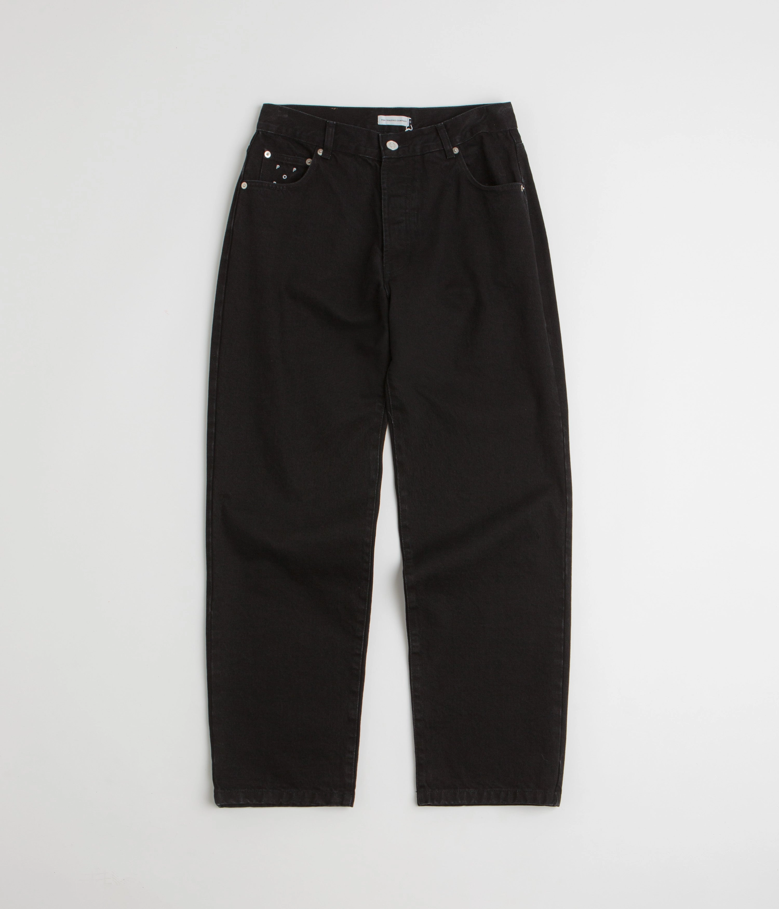 Sleek Cut Urban Utility Pop Trading Company DRS Denim Arch Pants - Rinsed Black