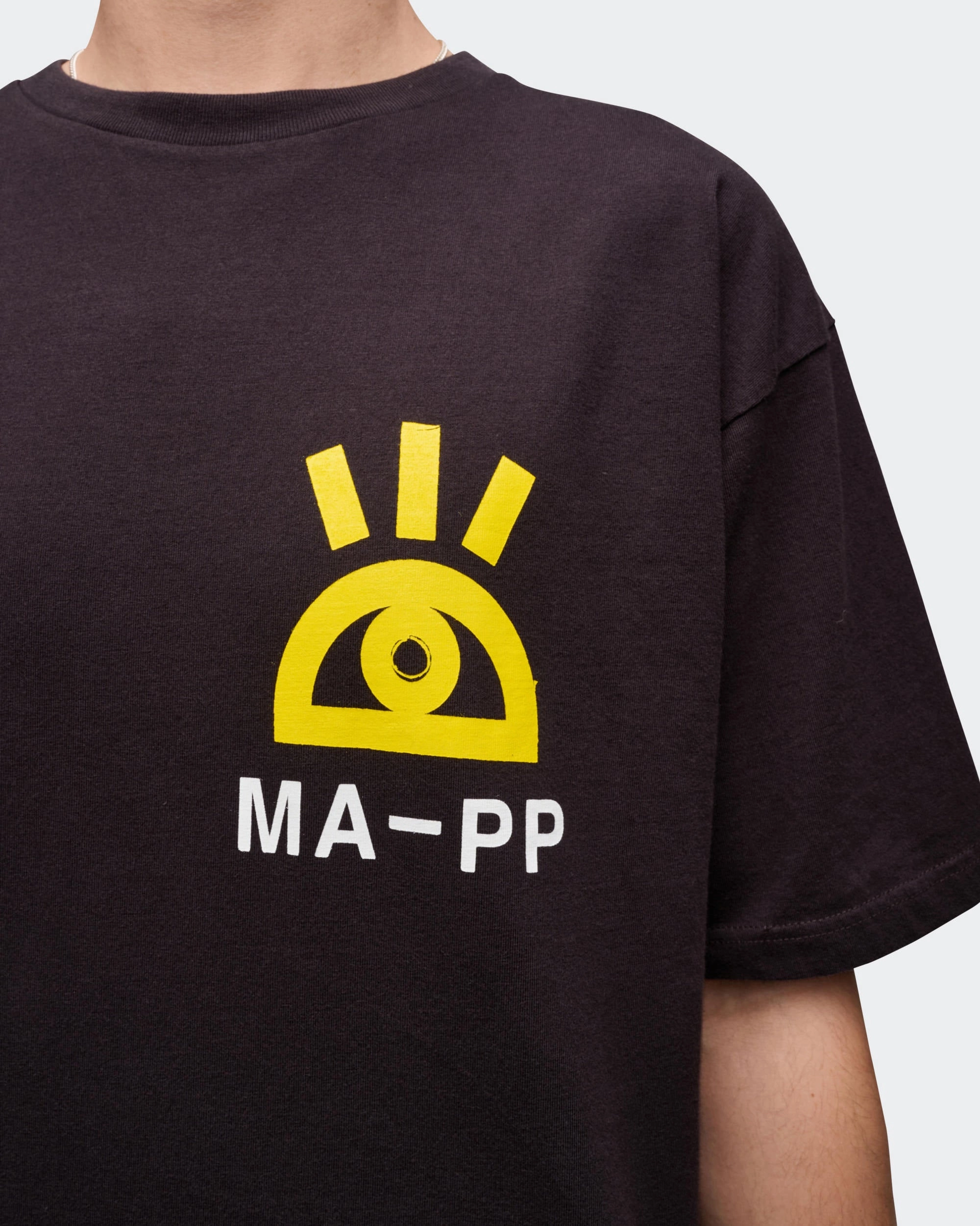 Cyclops Tee x PUBLIC POSSESSION - Black Fuzz Free Surface