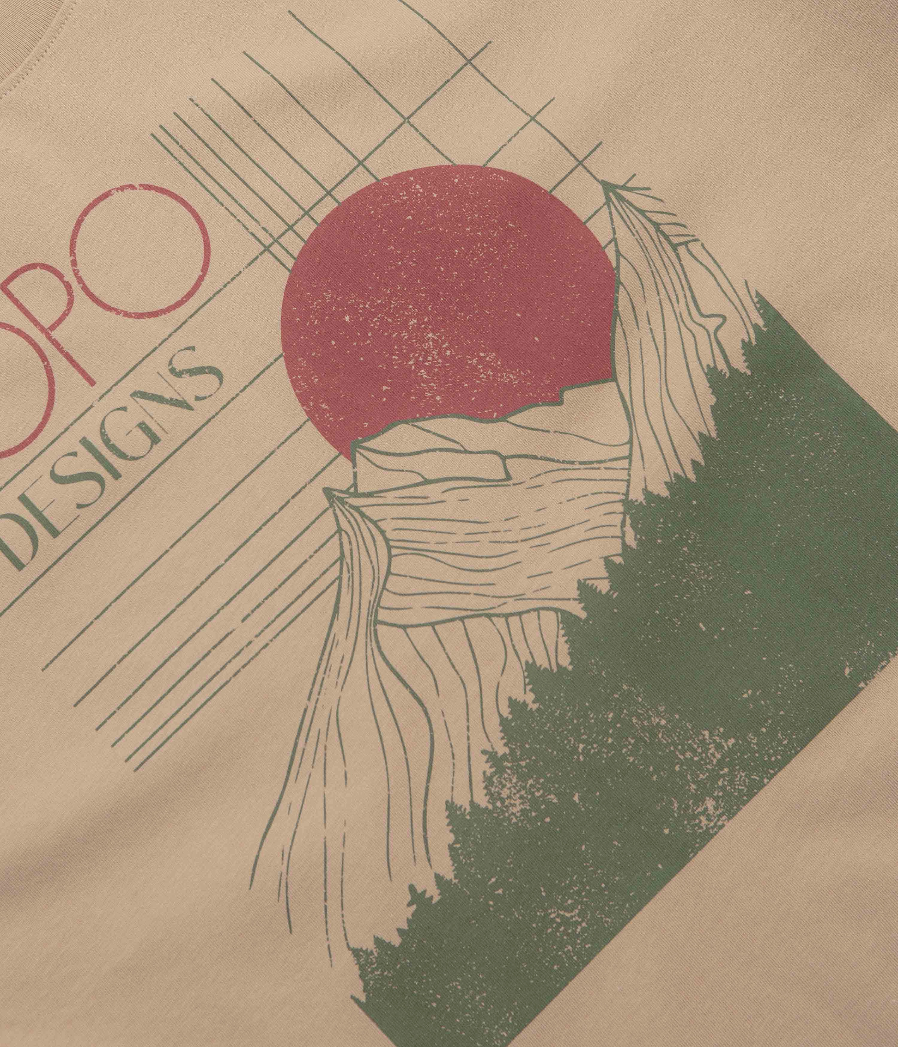 Topo Designs Horizon T-Shirt - Sahara Comfortable Stretch