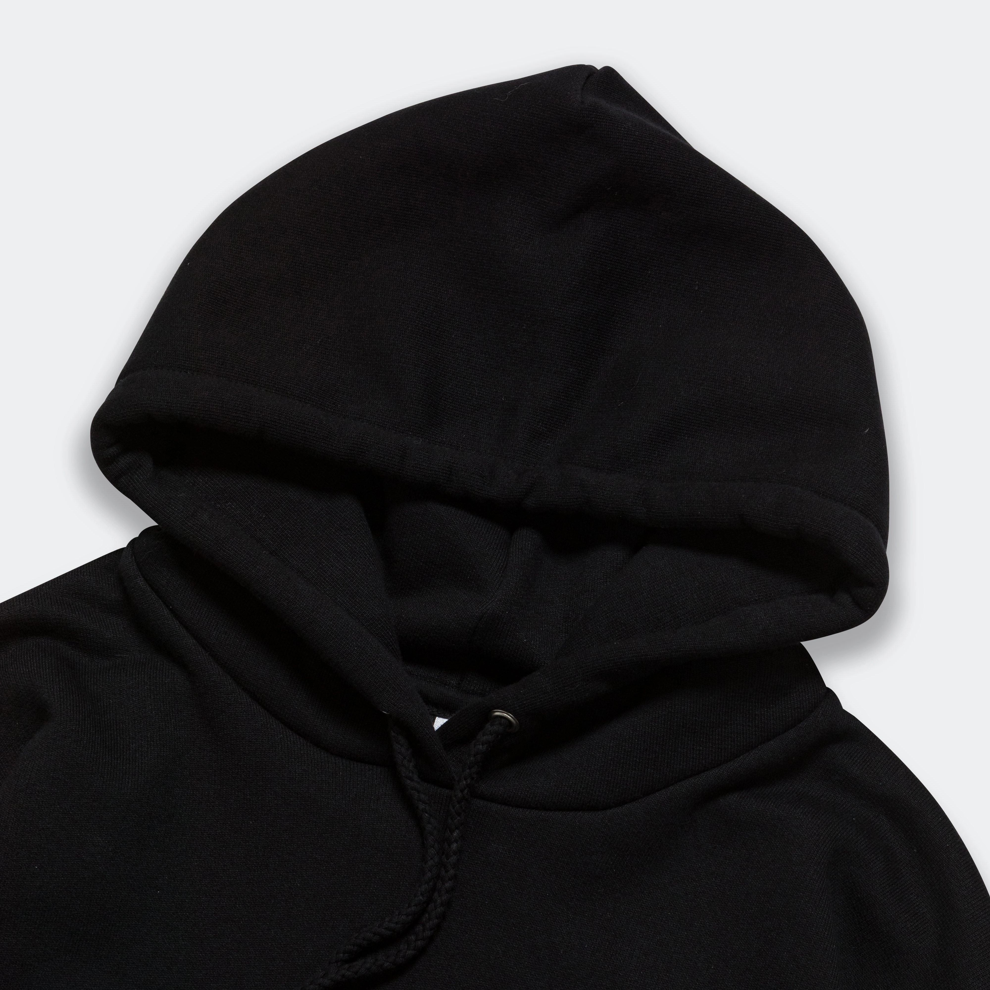 Logo Hoodie - Black/Blue Embroidered Logo