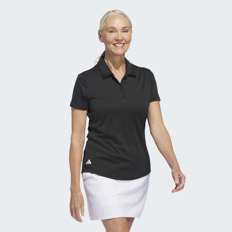 Women's Adidas Performance Polo | BLACK Compact Knit Structure
