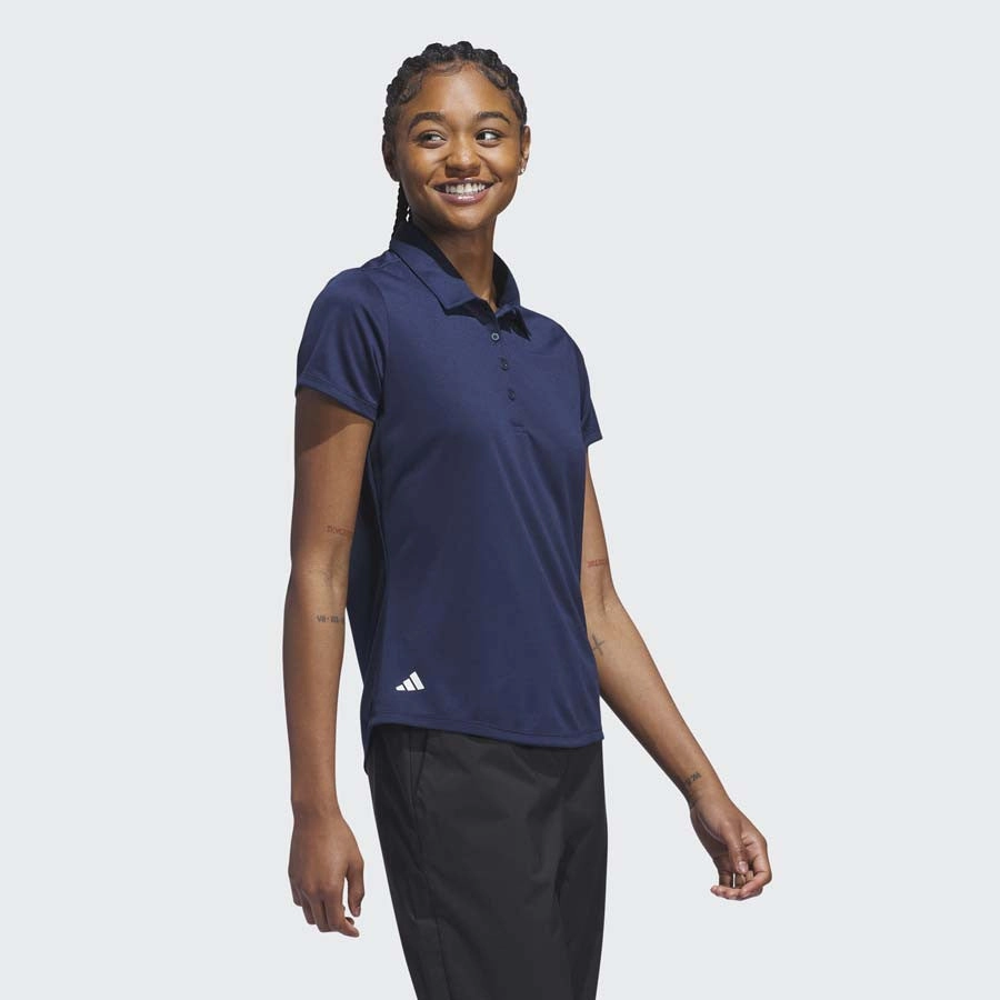 Women's Adidas Performance Polo | BLACK Compact Knit Structure