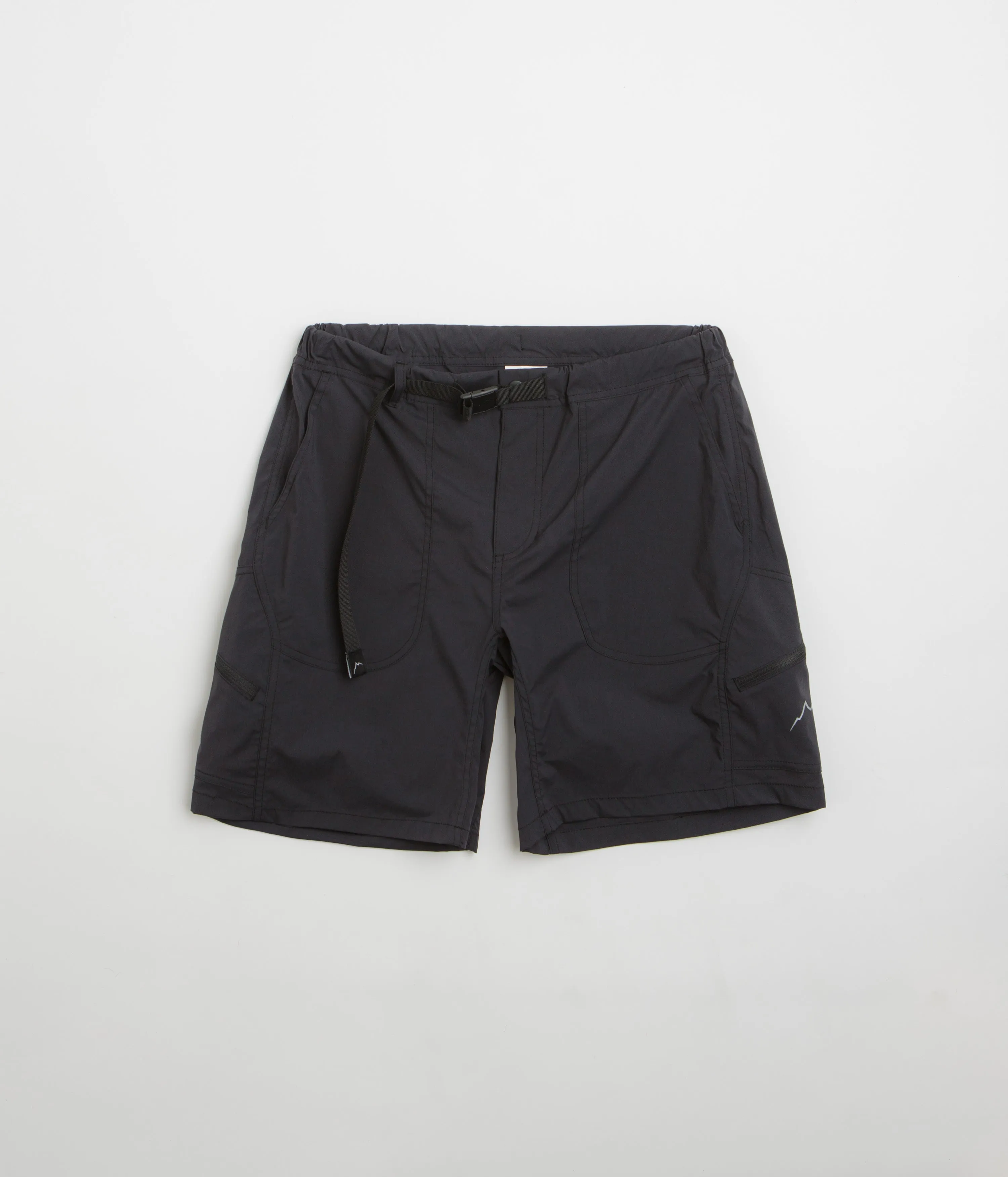 Cayl 6 Pocket Hiking Shorts - Black QuickReleaseBuckle Metallic accents