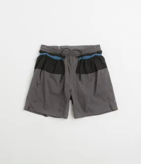 Cayl Nylon Trail Shorts - Grey Mid Rise Tailored Fit