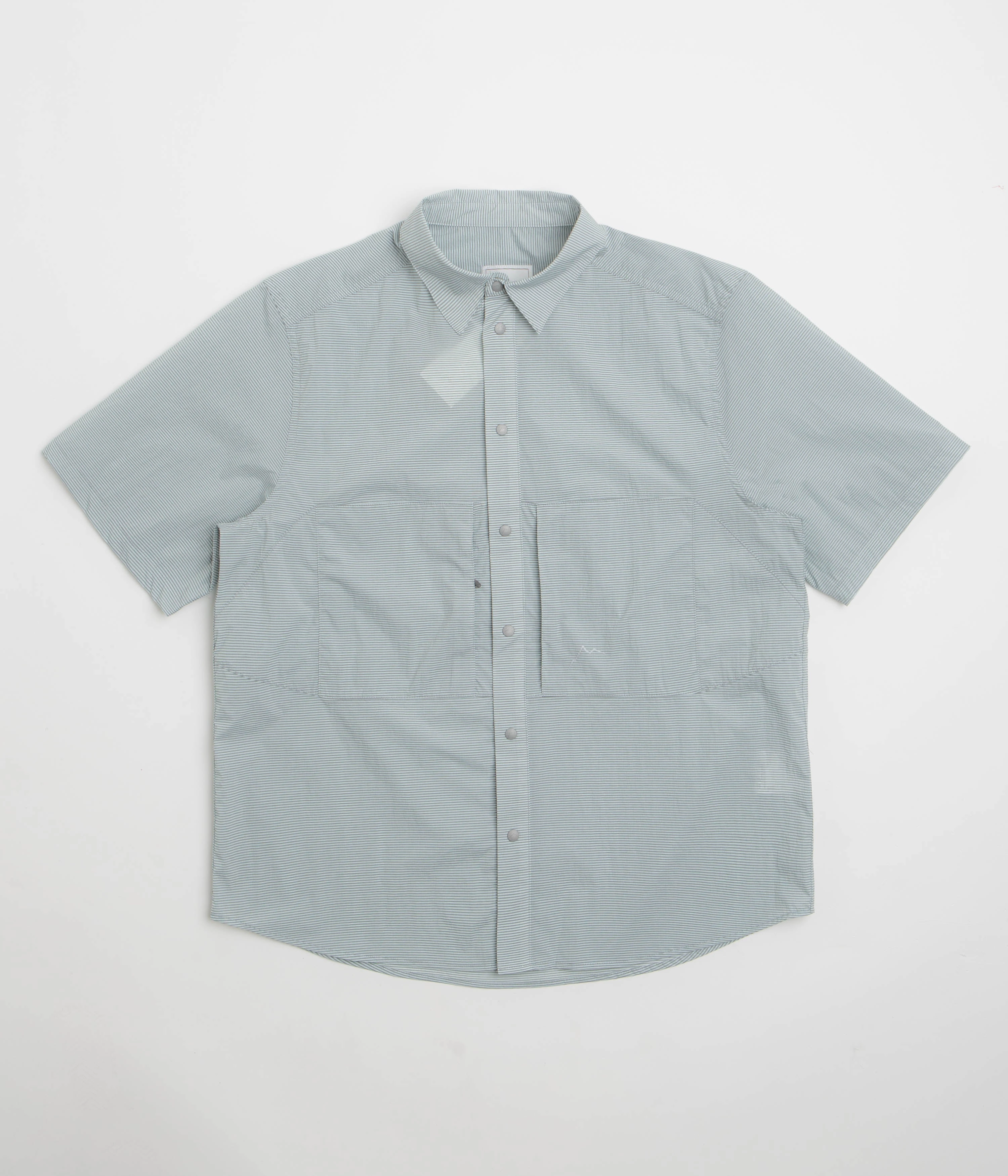 Everyday Essential Cayl CHK 2Pocket Short Sleeve Shirt - Light Grey