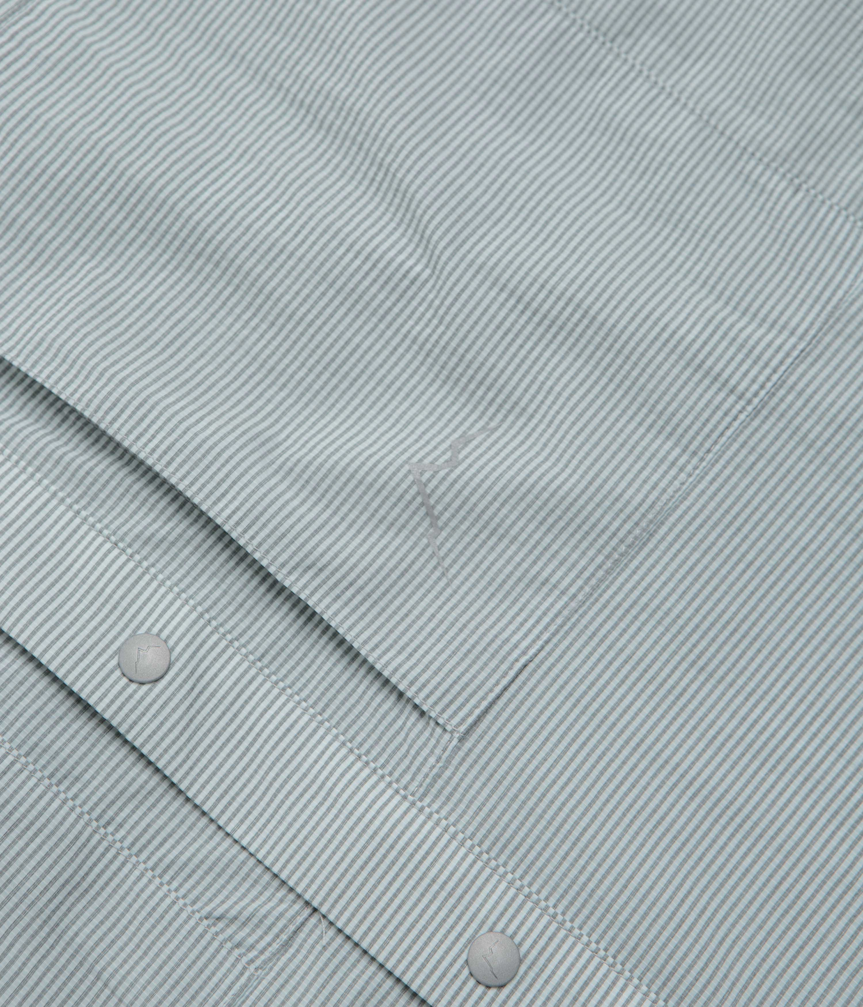 Business casual Cayl CHK 2Pocket Short Sleeve Shirt - Light Grey