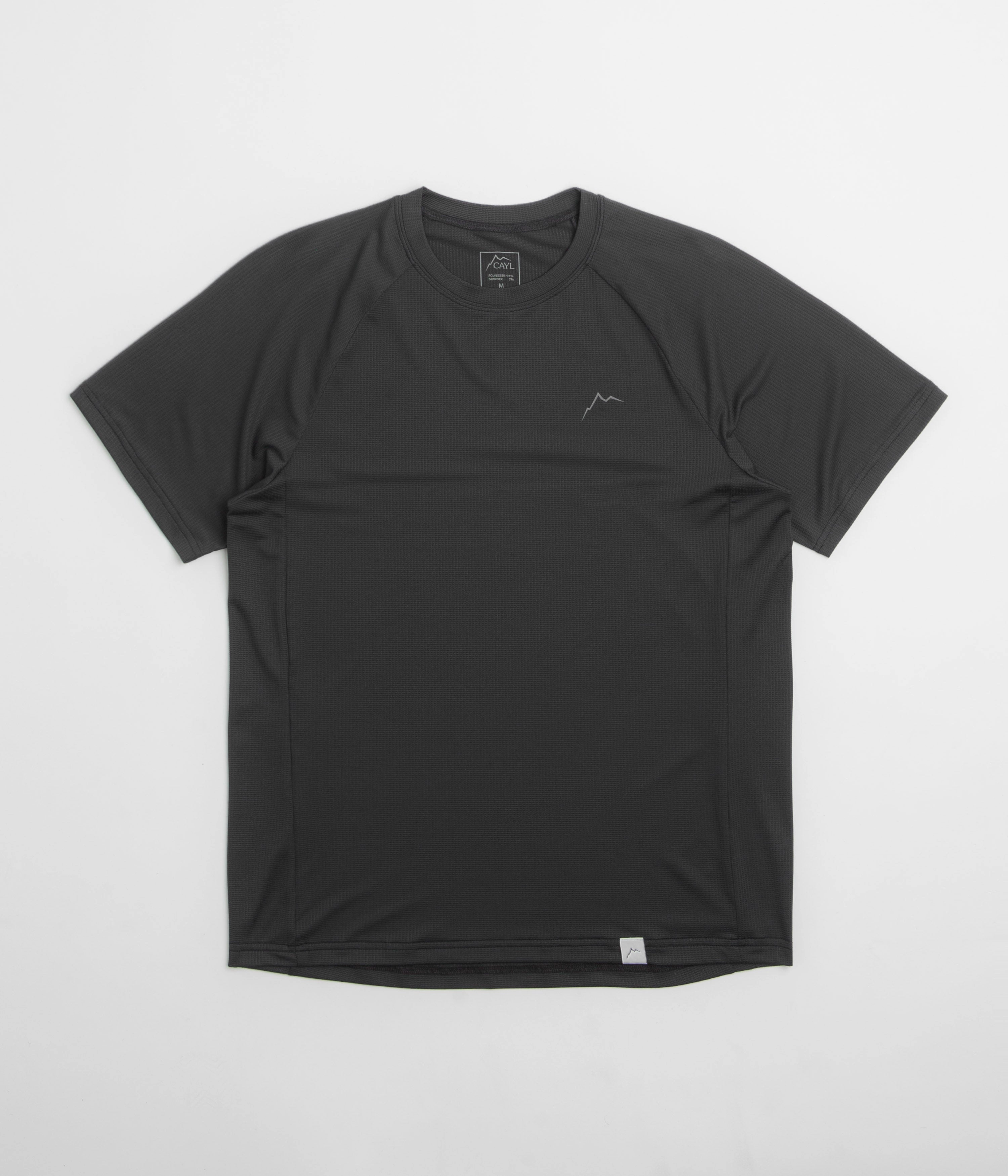 Office Casual Stylish Layer Look Cayl Logo Air T-Shirt - Black