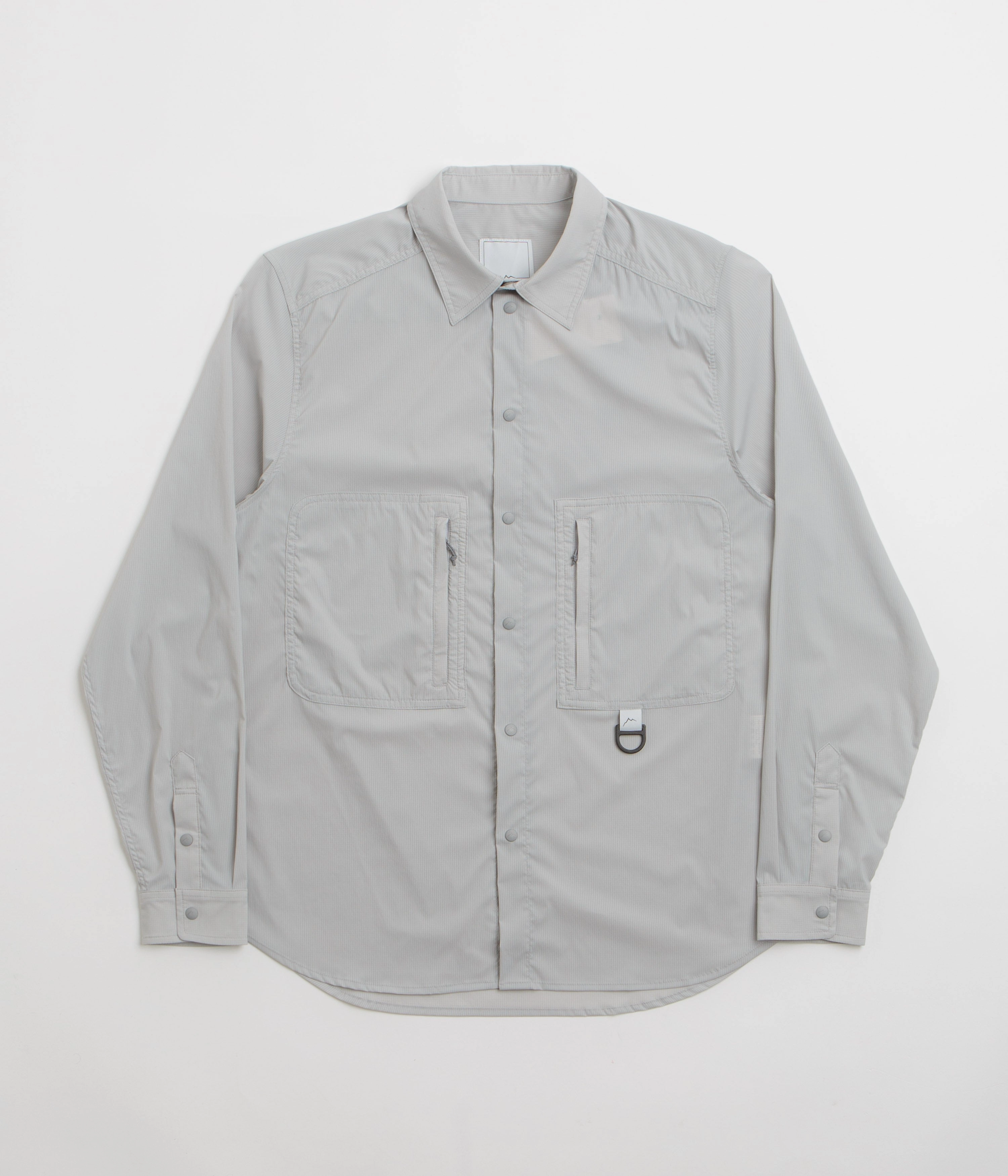 Cayl Stretch Nylon Hiker Shirt - Light Grey Non Restrictive Fit Seasonal Wardrobe