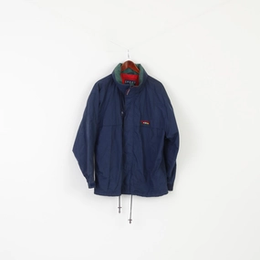 Degree Manufacture CBC Sport Men L Jacket Navy Hood American Classics Nylon Waterprooof Vintage Top