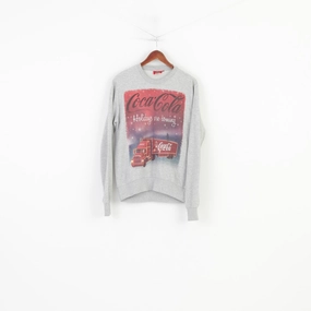 Cozy Comfort Cedar Wood State Men S Sweatshirt Grey Graphic Coca Cola Santa Crew Neck Vintage Top