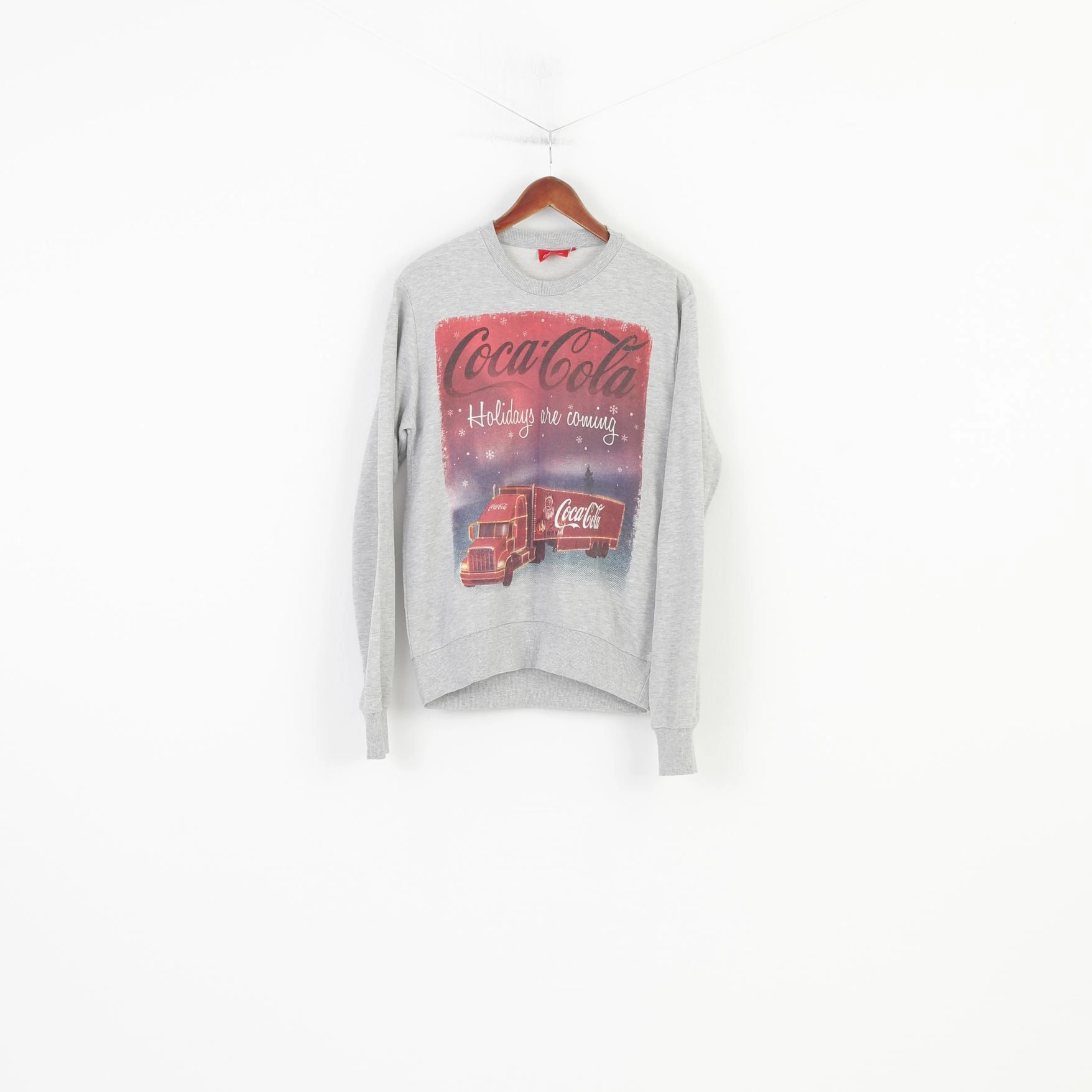 Cozy Comfort Cedar Wood State Men S Sweatshirt Grey Graphic Coca Cola Santa Crew Neck Vintage Top