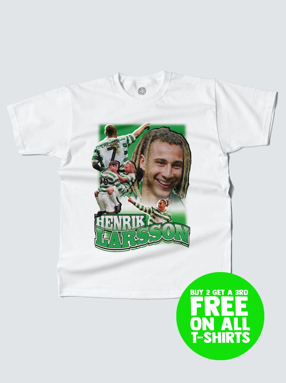 CELTIC LARSSON BOOTLEG TEE Essential Top