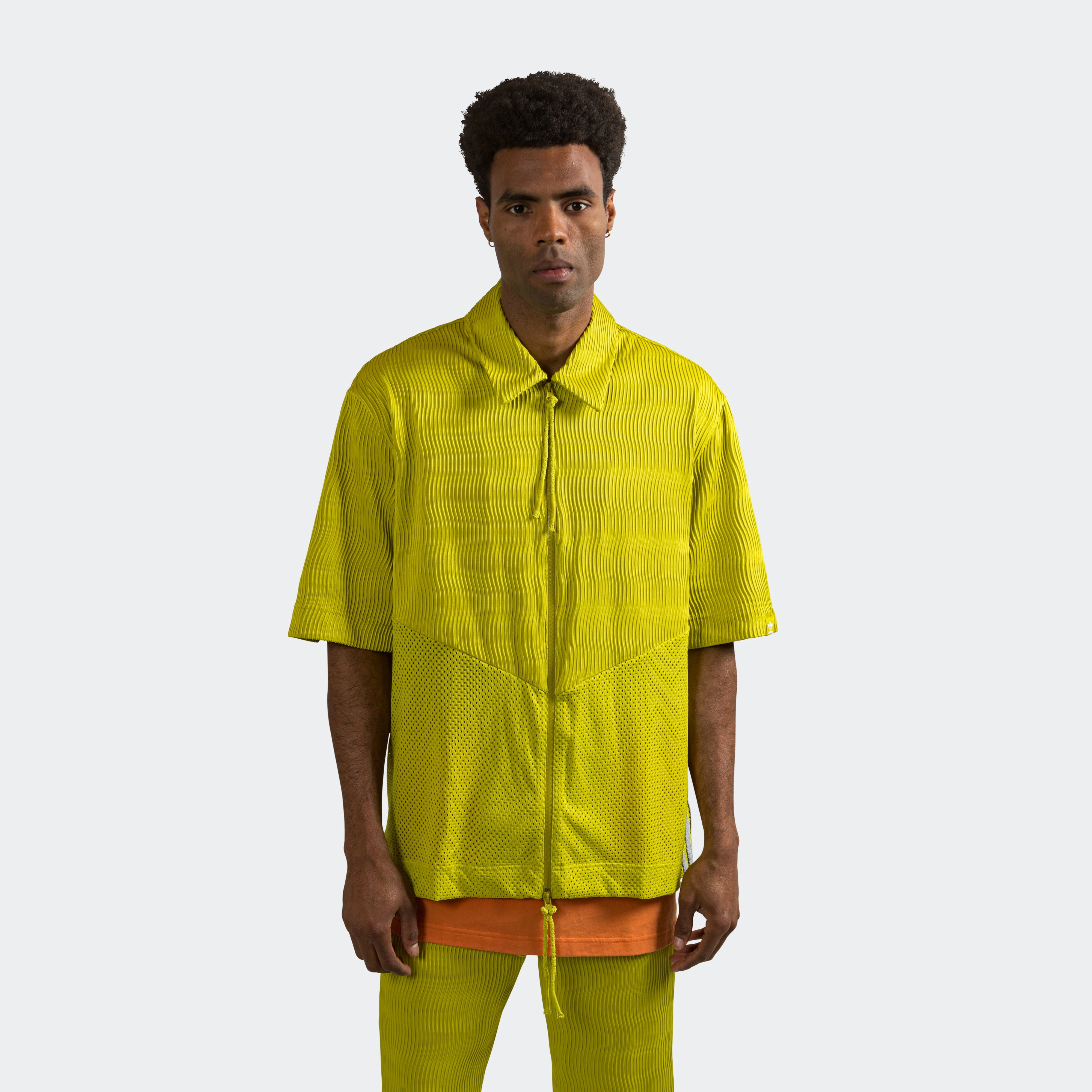 wrinkle free Quick Release Cuffs SFTM Shirt SS - Lime