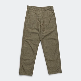 Chambray Fatigue Pants - Dusty Olive Durable Hem UV protection coating