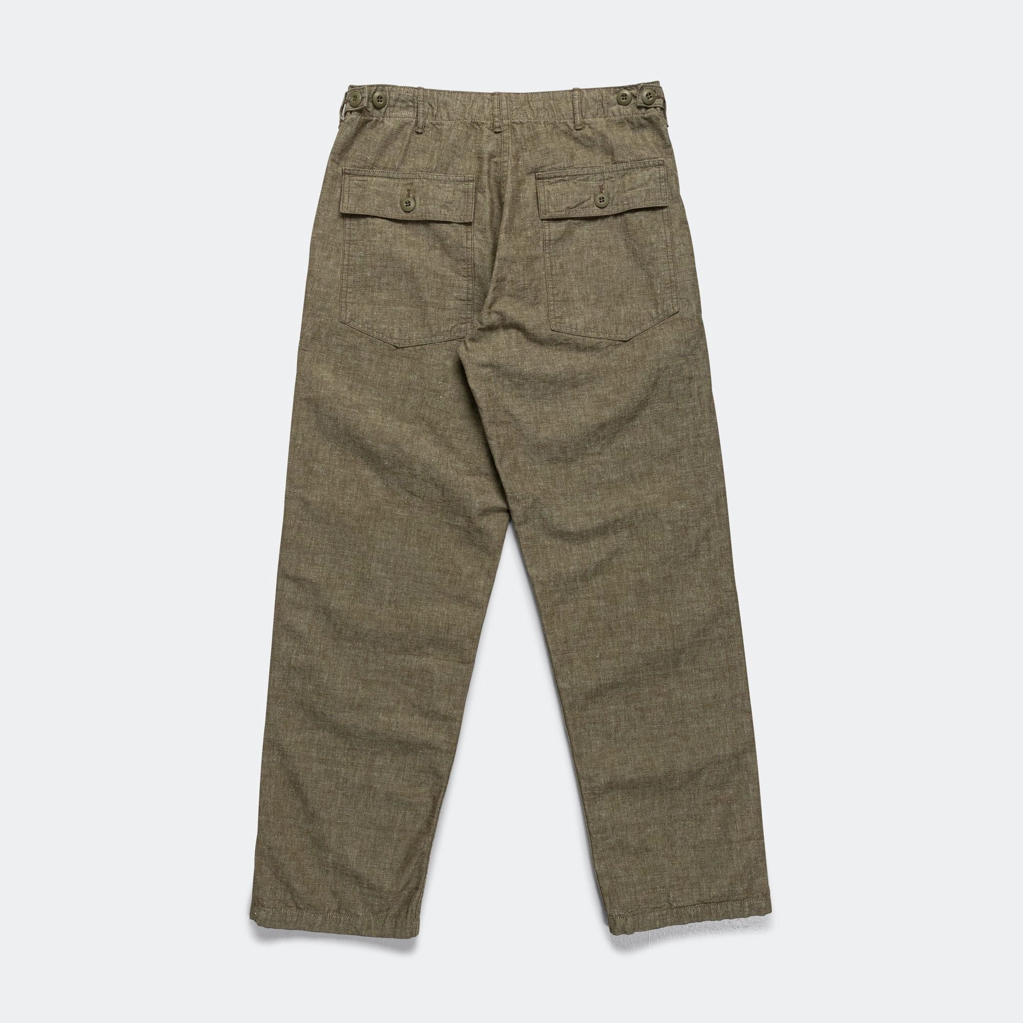 Chambray Fatigue Pants - Dusty Olive Layer Comfort