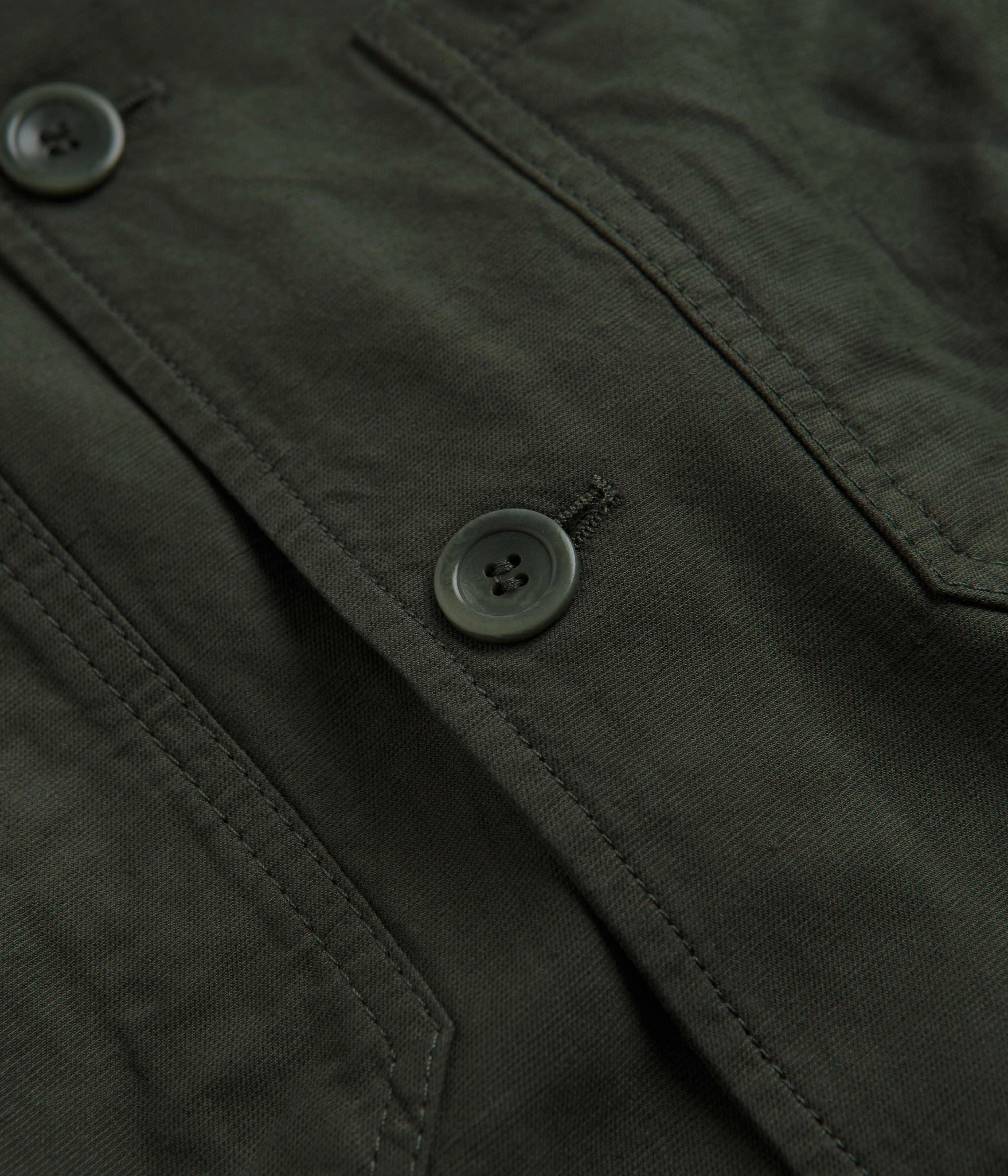 Innovate Stain Resistant Norse Projects Tyge Cotton Linen Overshirt - Spruce Green