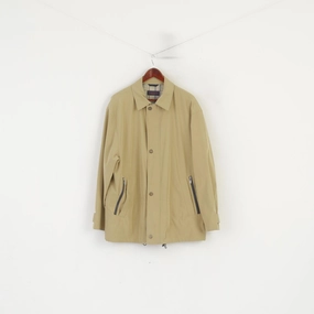 City Vibes Fresh Look Chevy Men XL Jacket Camel Lightweight Classic Full Zipper Functional Casual Top