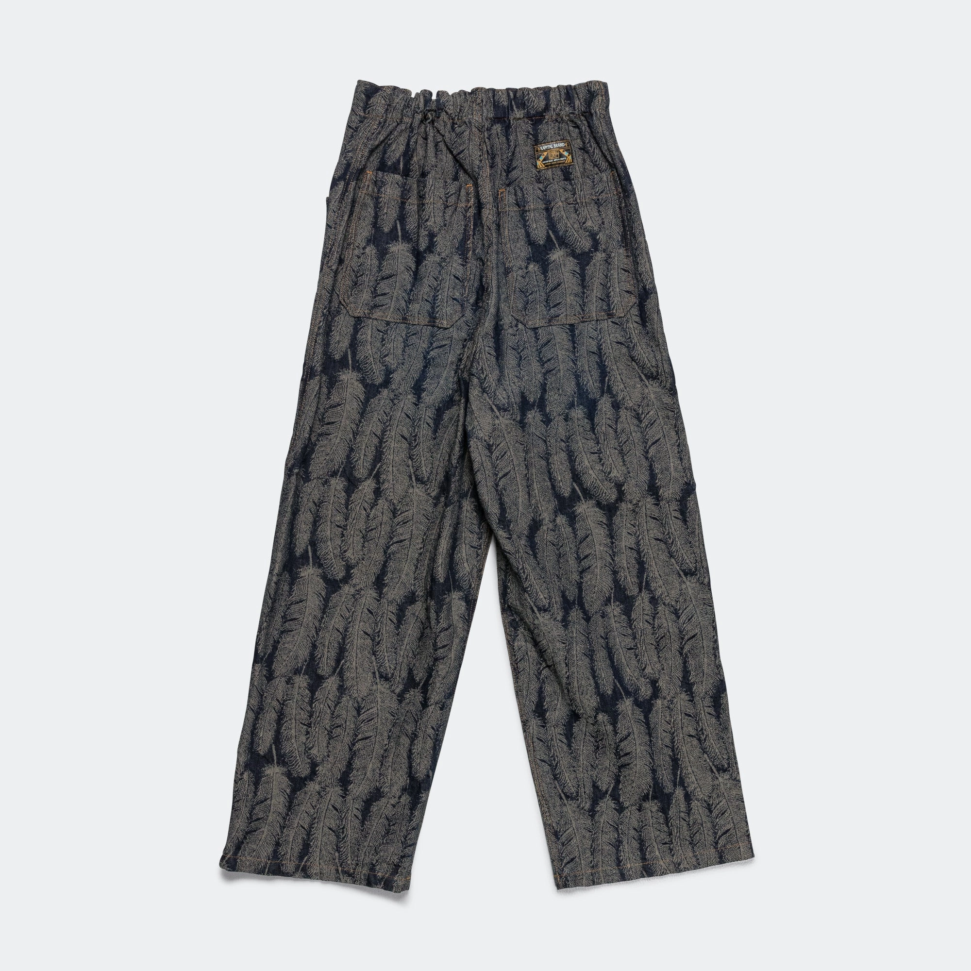 12oz MAGPIE Denim W-Knee EASY Baggy Pants - Dark Cozy Touch