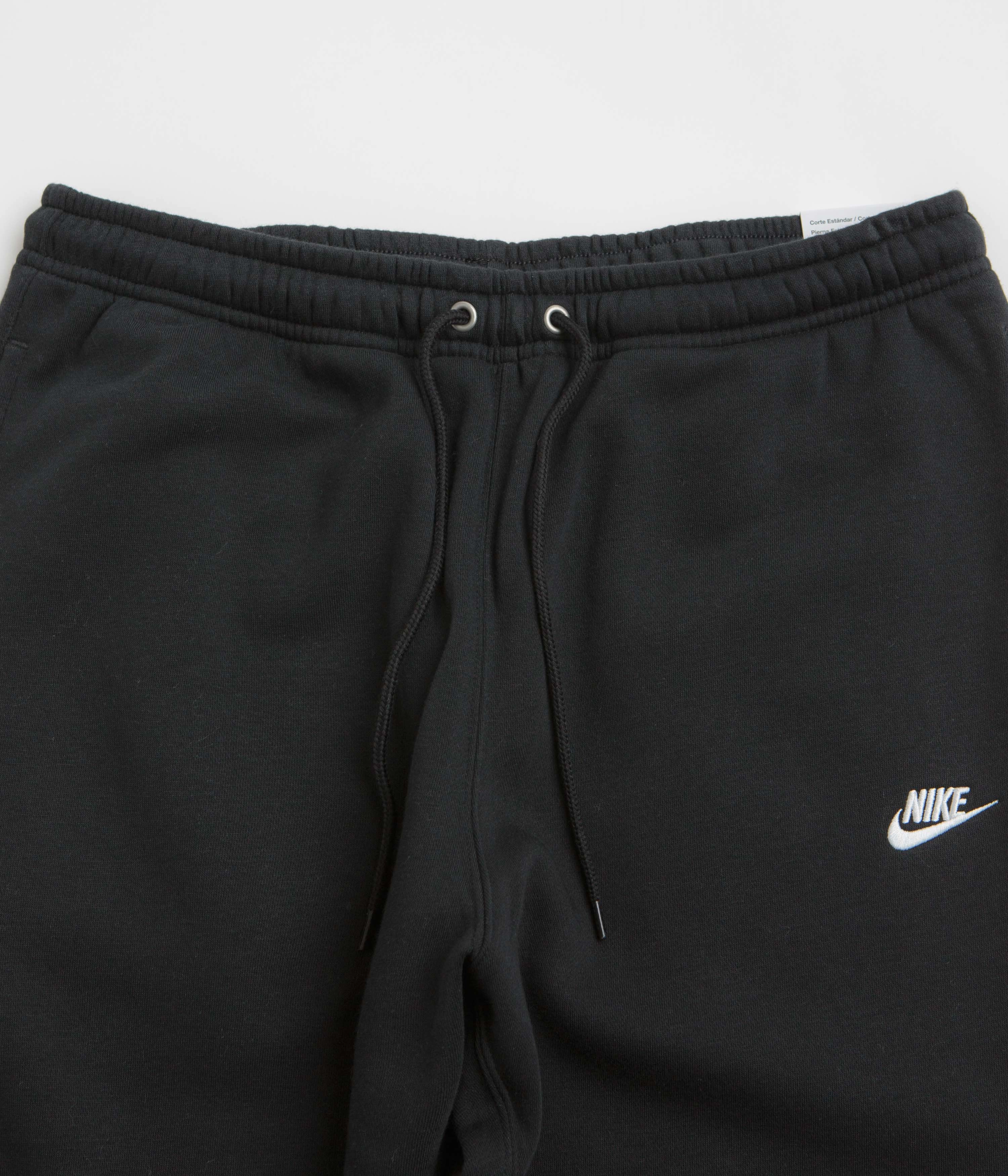 Side zipper Active Stretch Nike Club Joggers - Black / Black / White