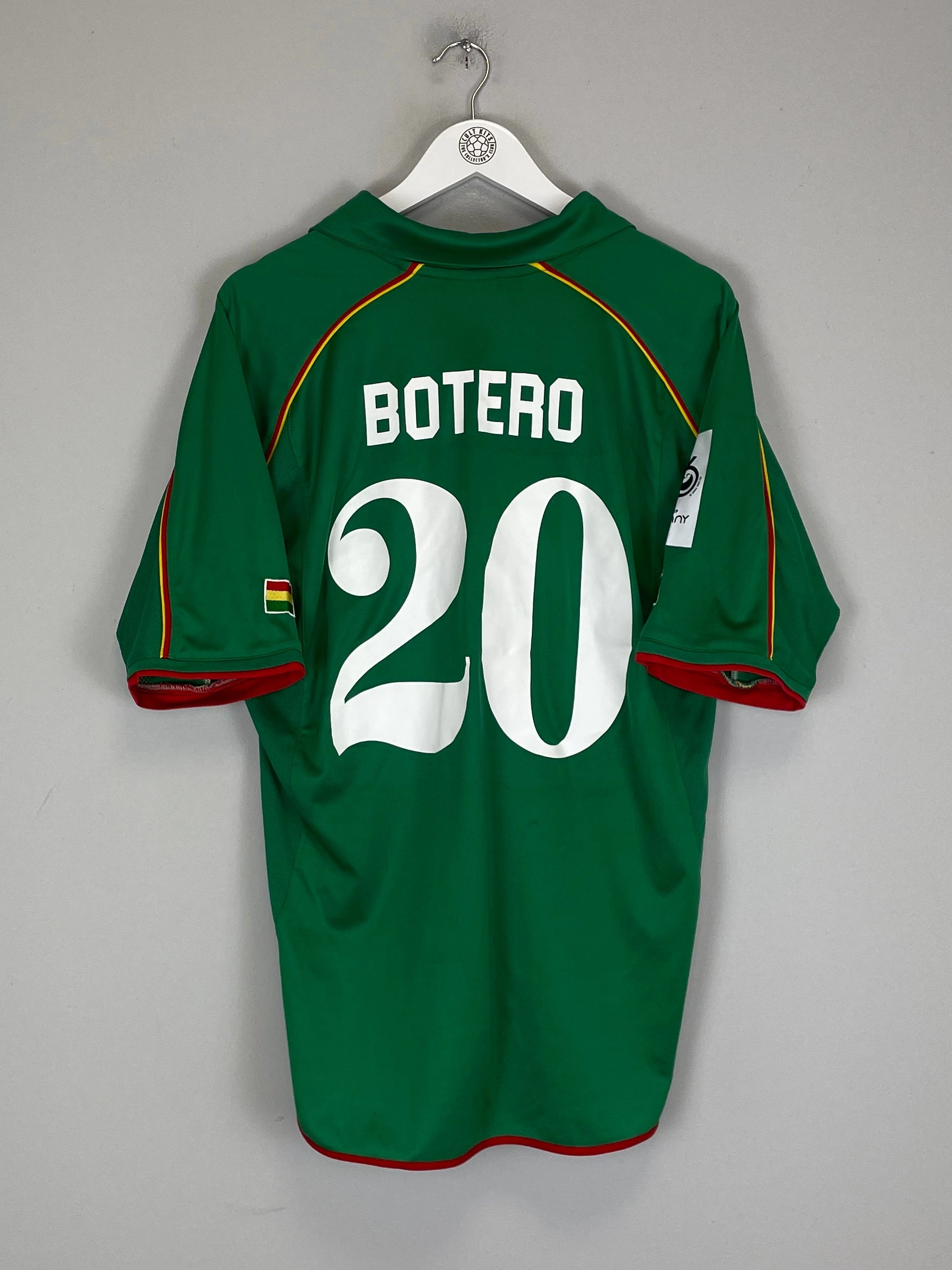 Effortless Comfort Non Slip Collar 2004/06 BOLIVIA BOTERO #20 HOME SHIRT (L) ATLETICA