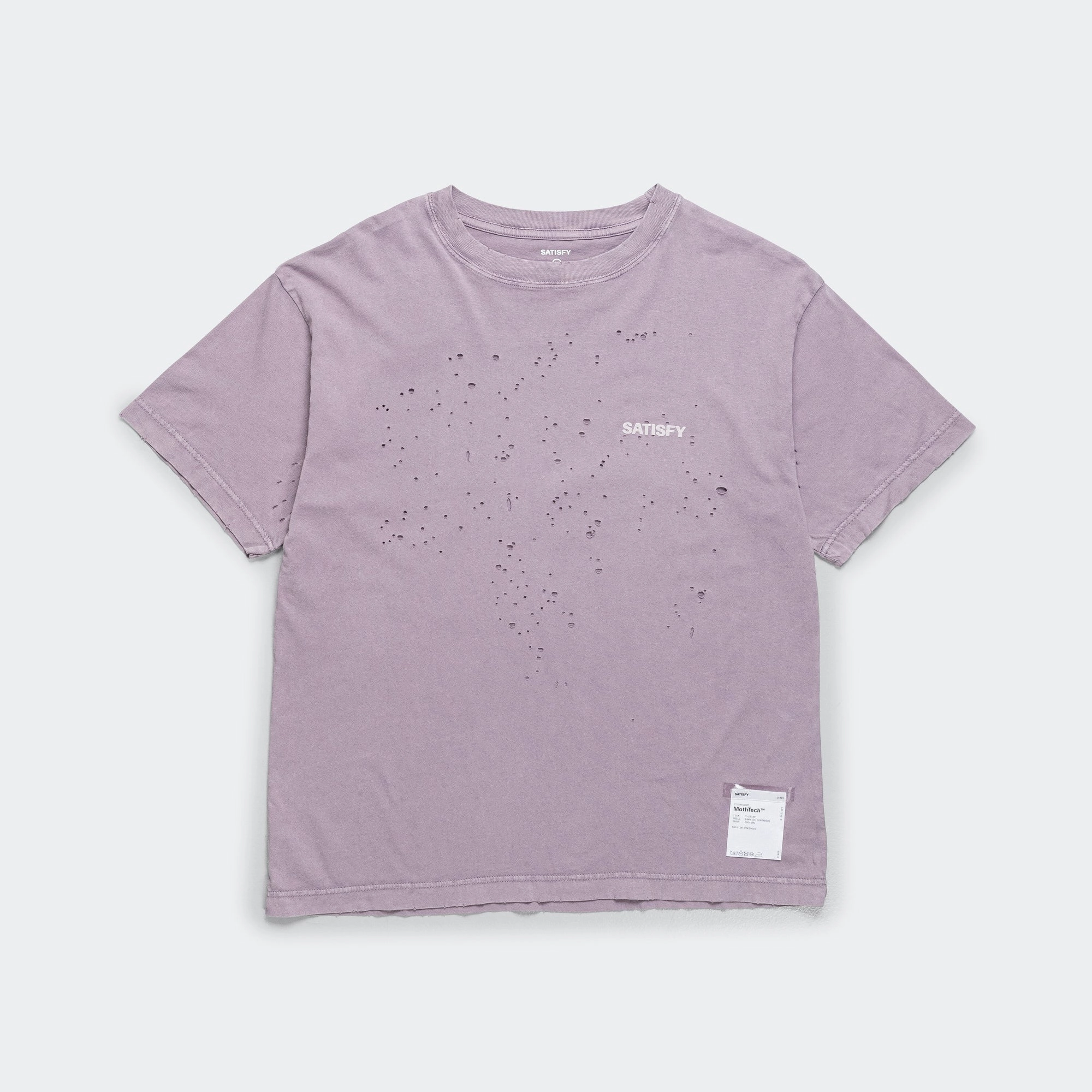 Light Style Trend Casual Choice Wear MothTech Logo T-Shirt - Aged Purple Sage