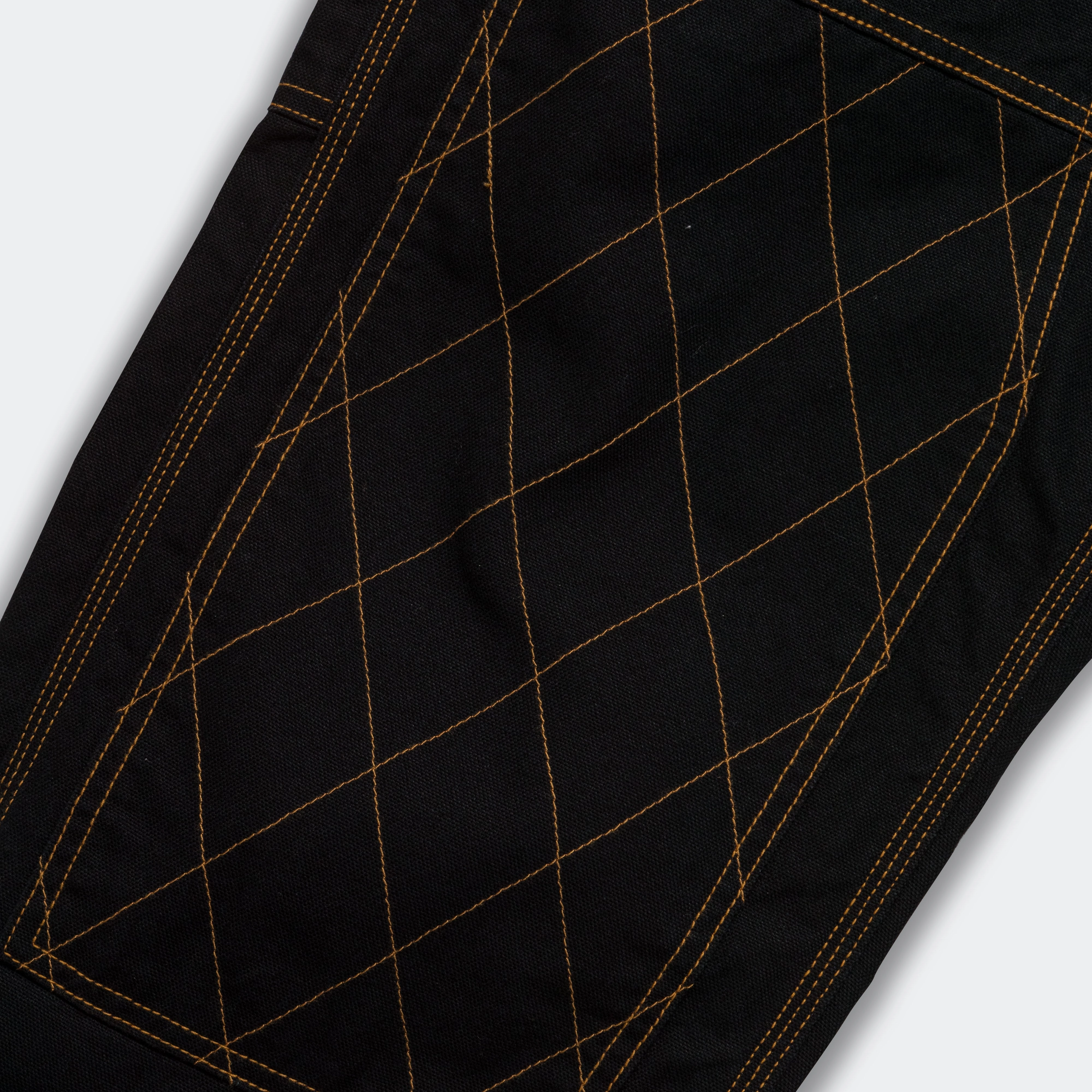 Quick Wash Eco Friendly Dye Light Canvas LUMBER Pants - Black