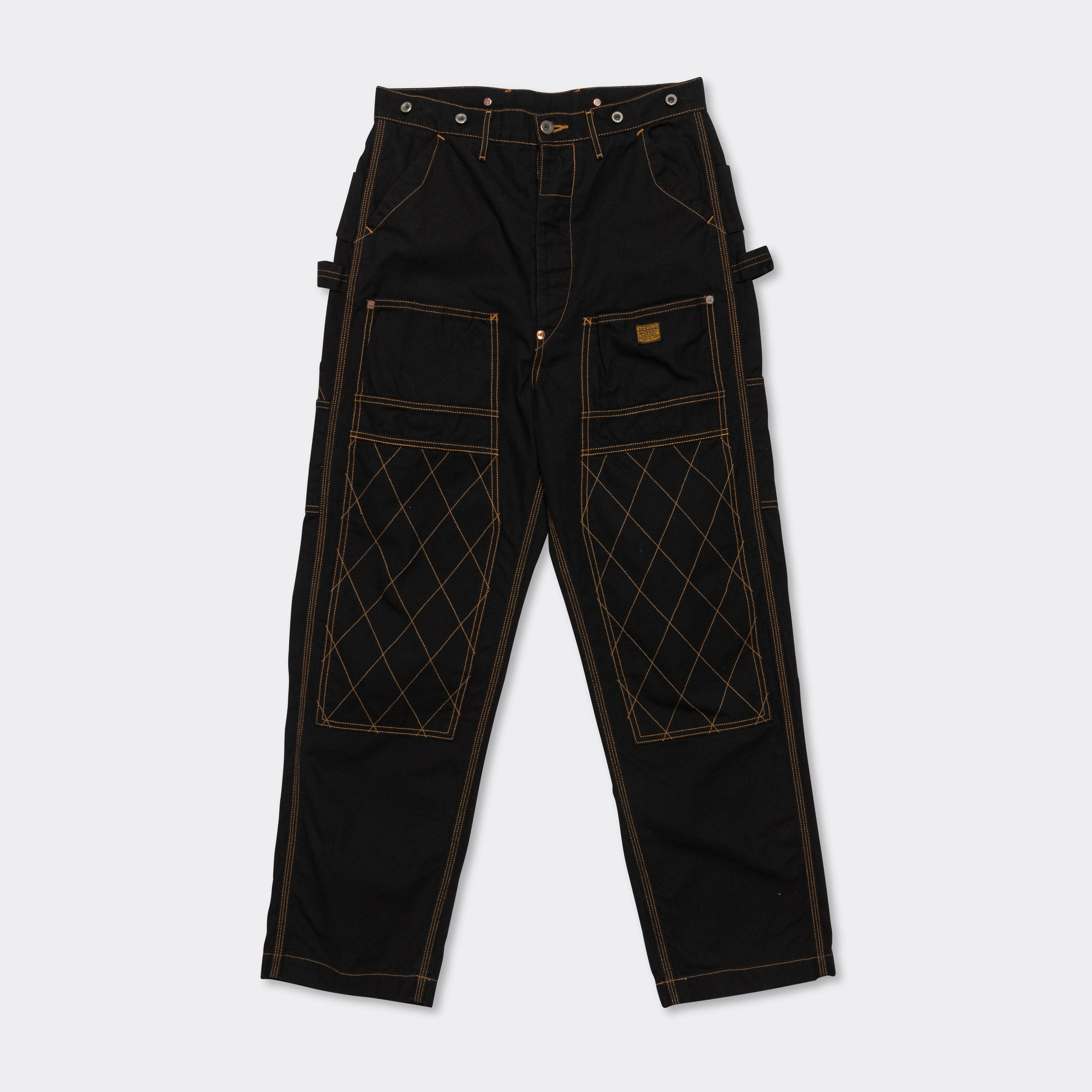 Light Canvas LUMBER Pants - Black Urban Style Soft Touch