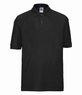 Children's Classic Polycotton Polo | BLACK Everyday Basic Minimalist Look