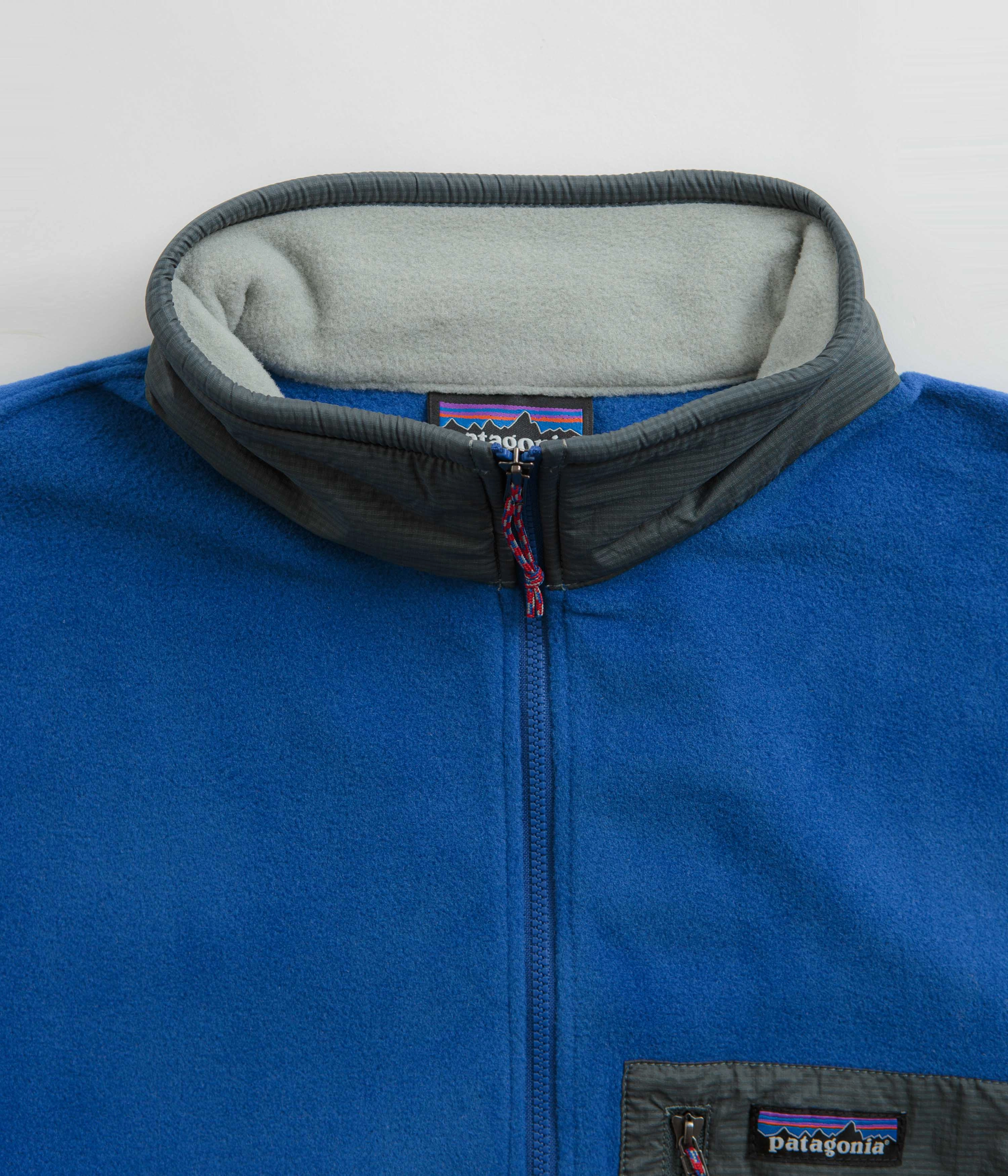 Patagonia Microdini 1/2 Zip Pullover Fleece - Sleet Green Interlock Knit