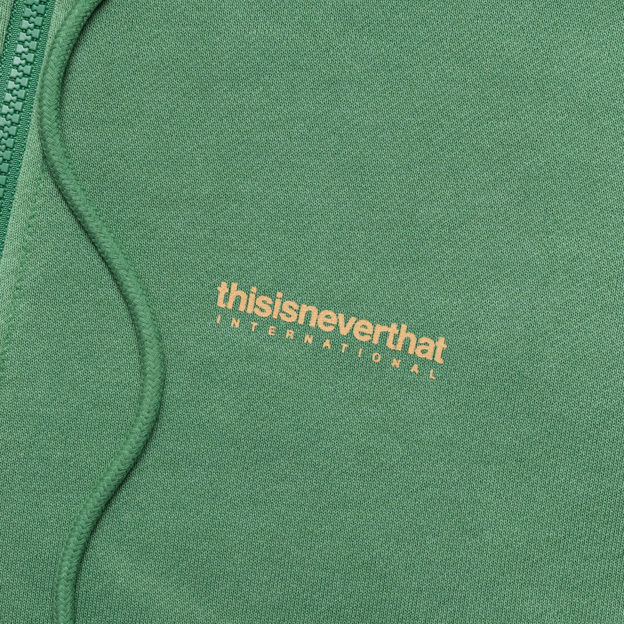 INTL. Logo Zip Up Hoodie - Deep Green product review