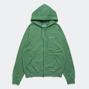 INTL. Logo Zip Up Hoodie - Deep Green Relaxed Vibes product quilted lining comfort