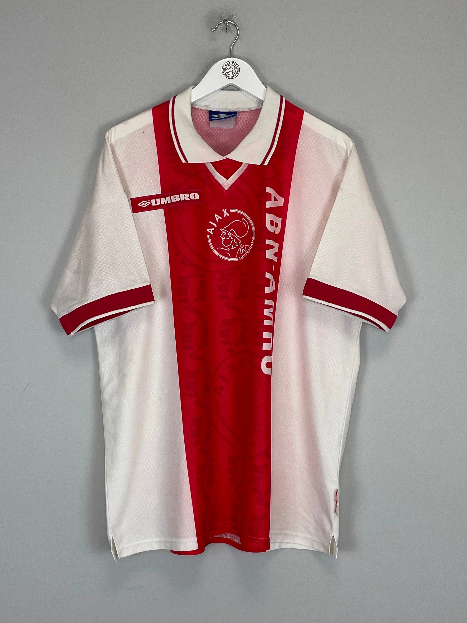 1998/99 AJAX HOME SHIRT (XL) UMBRO Functional Activewear Slim Silhouette