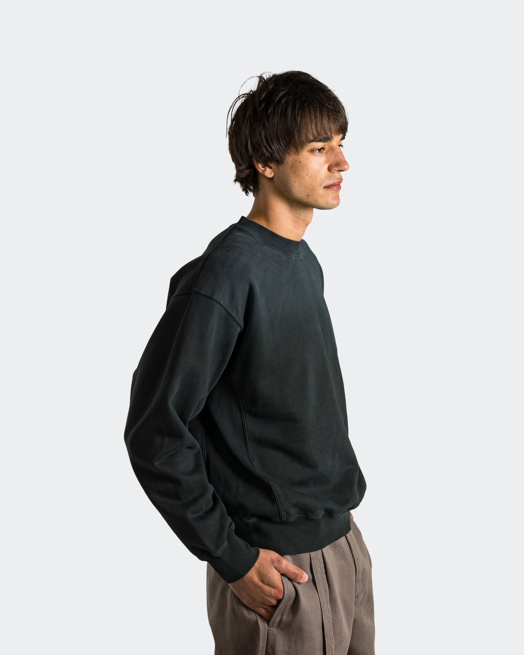 Sink Crew Neck - Vintage Black Warm Essentials