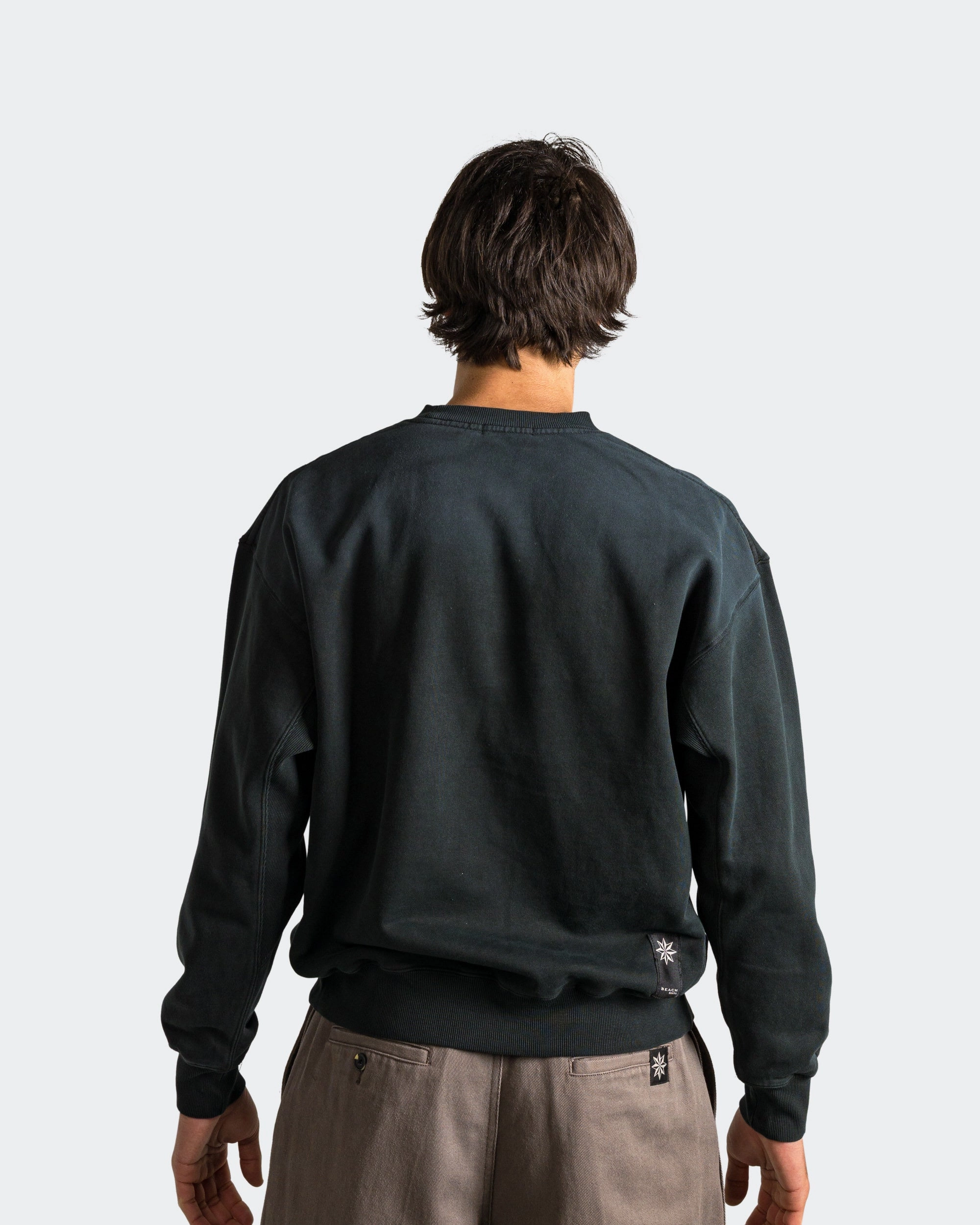 Sink Crew Neck - Vintage Black Comfortable Hoodie Warm Top