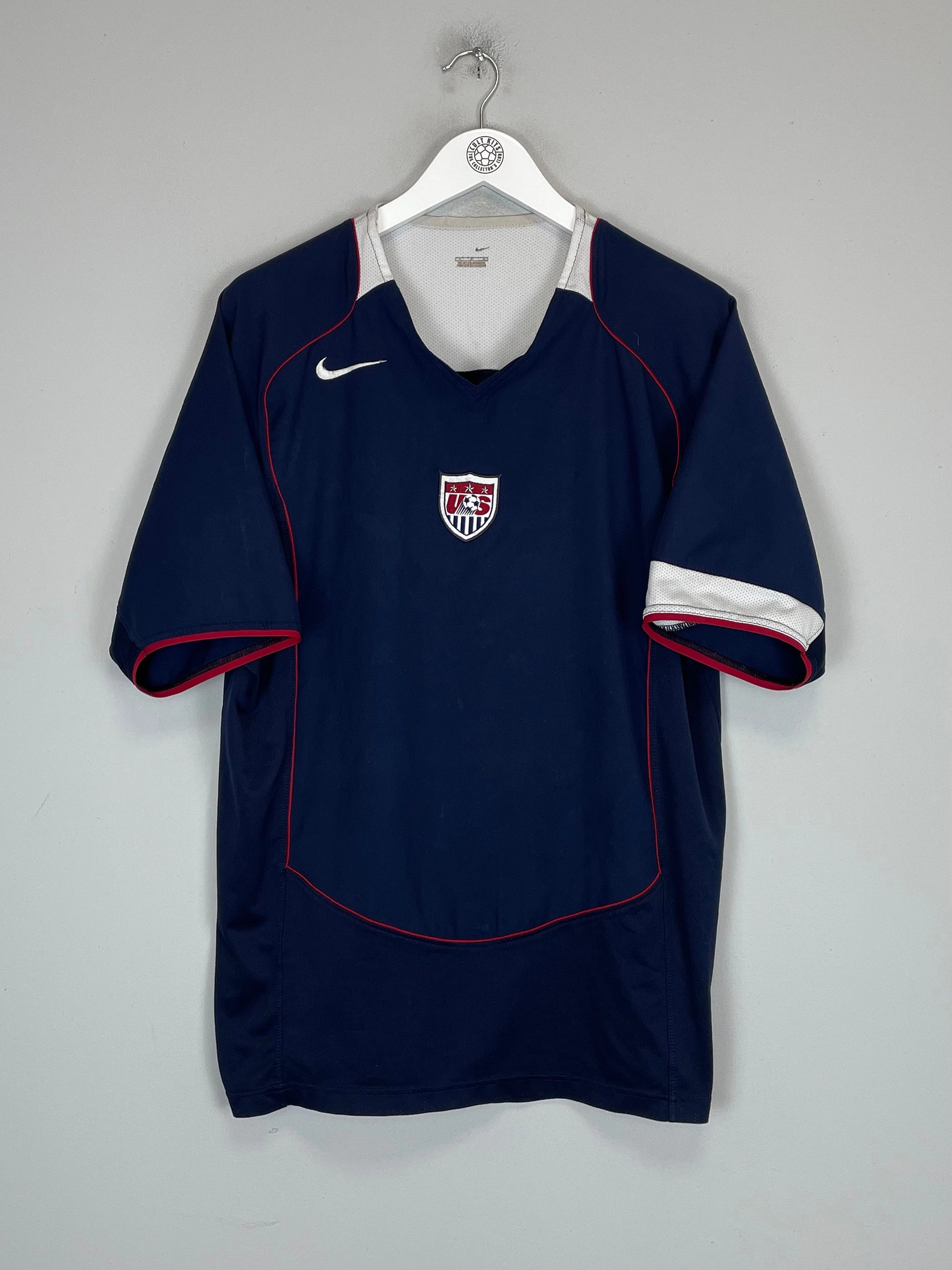 2004/05 USA AWAY SHIRT (L) NIKE Training Ready Wear Reflective Trim